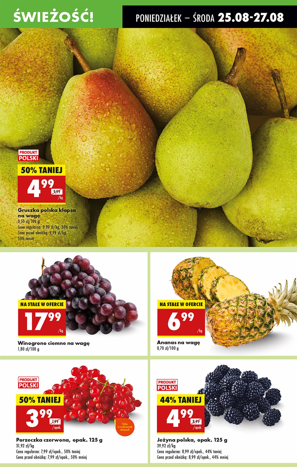 Biedronka - Biedronki niskie ceny P oferta od 25.08 25 puslapis