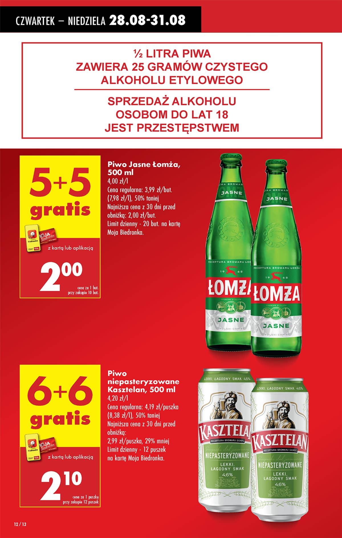 Biedronka - Biedronki niskie ceny P oferta od 28.08 14 puslapis