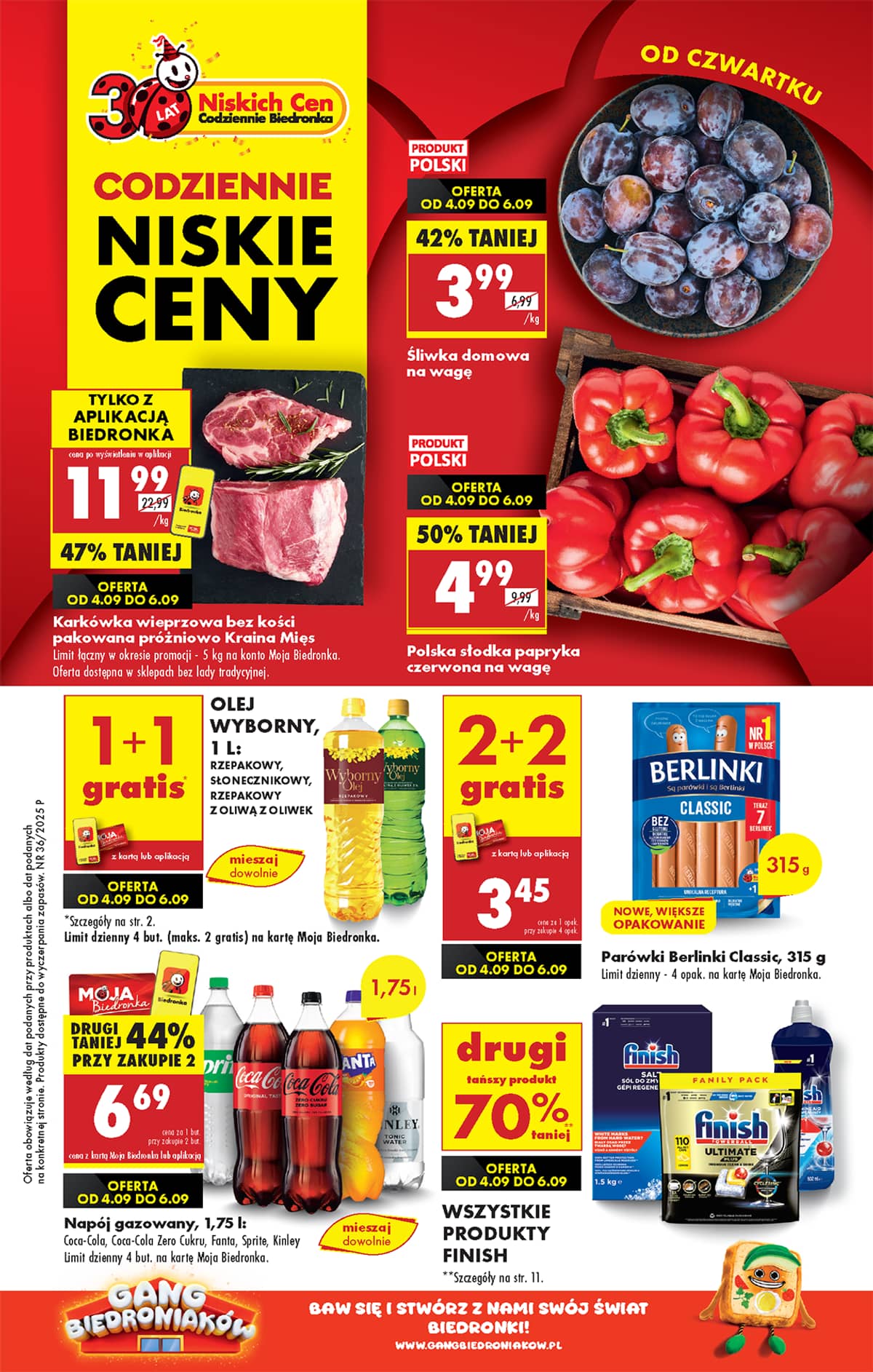 Biedronka - Biedronki niskie ceny P oferta od 04.09 1 puslapis