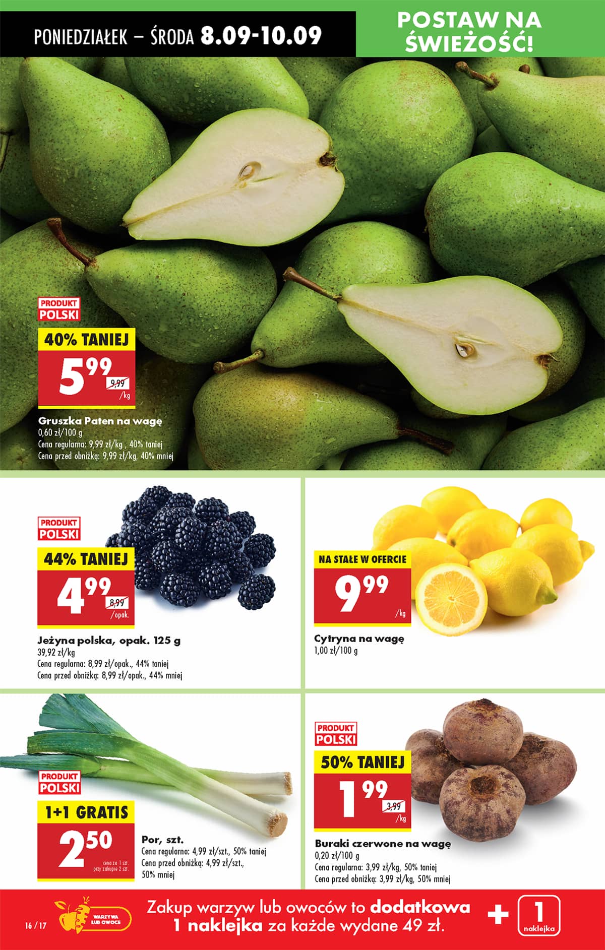 Biedronka - Biedronki niskie ceny P oferta od 08.09 18 puslapis