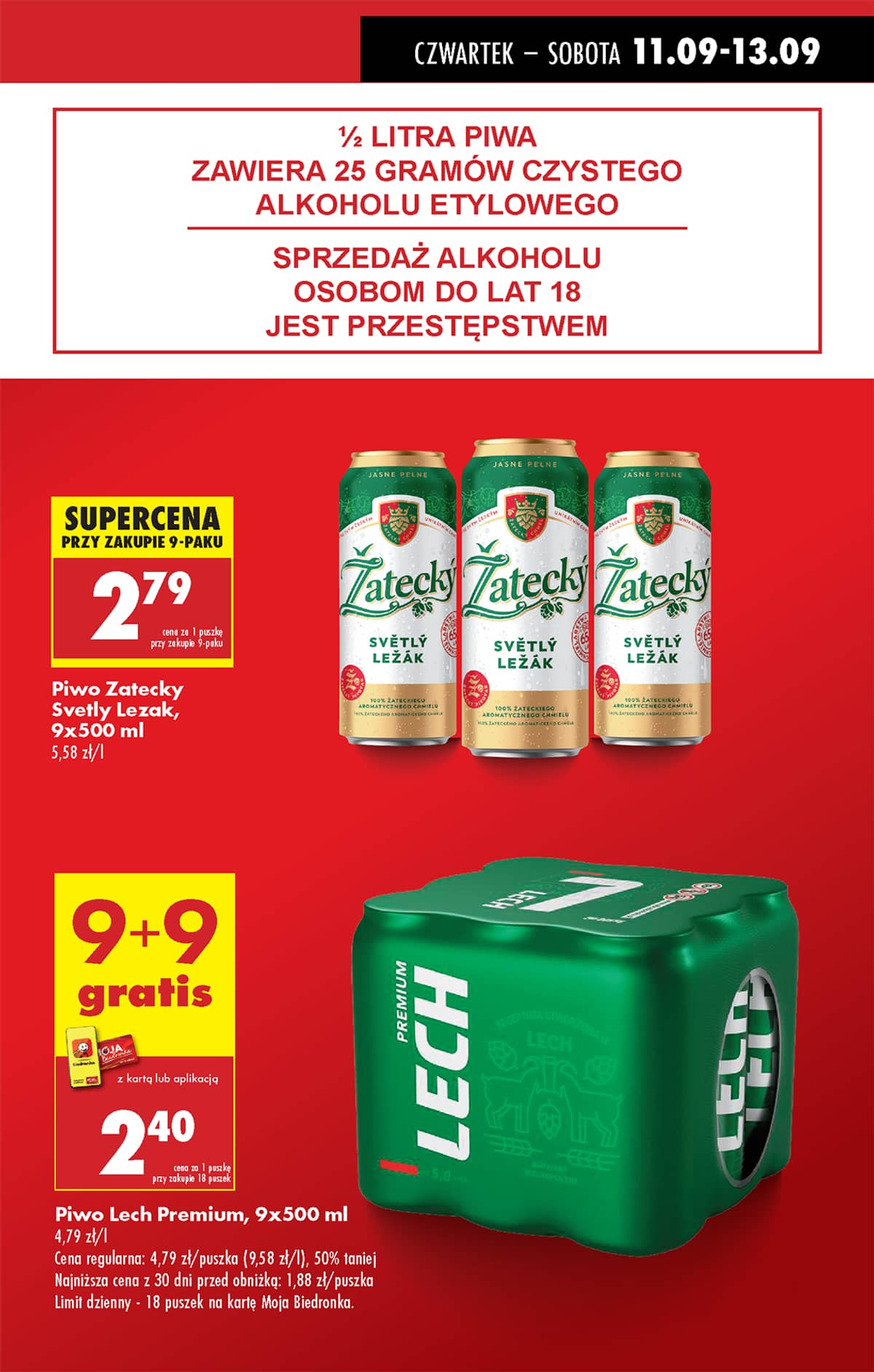 Biedronka - Biedronki niskie ceny P oferta od 11.09 15 puslapis