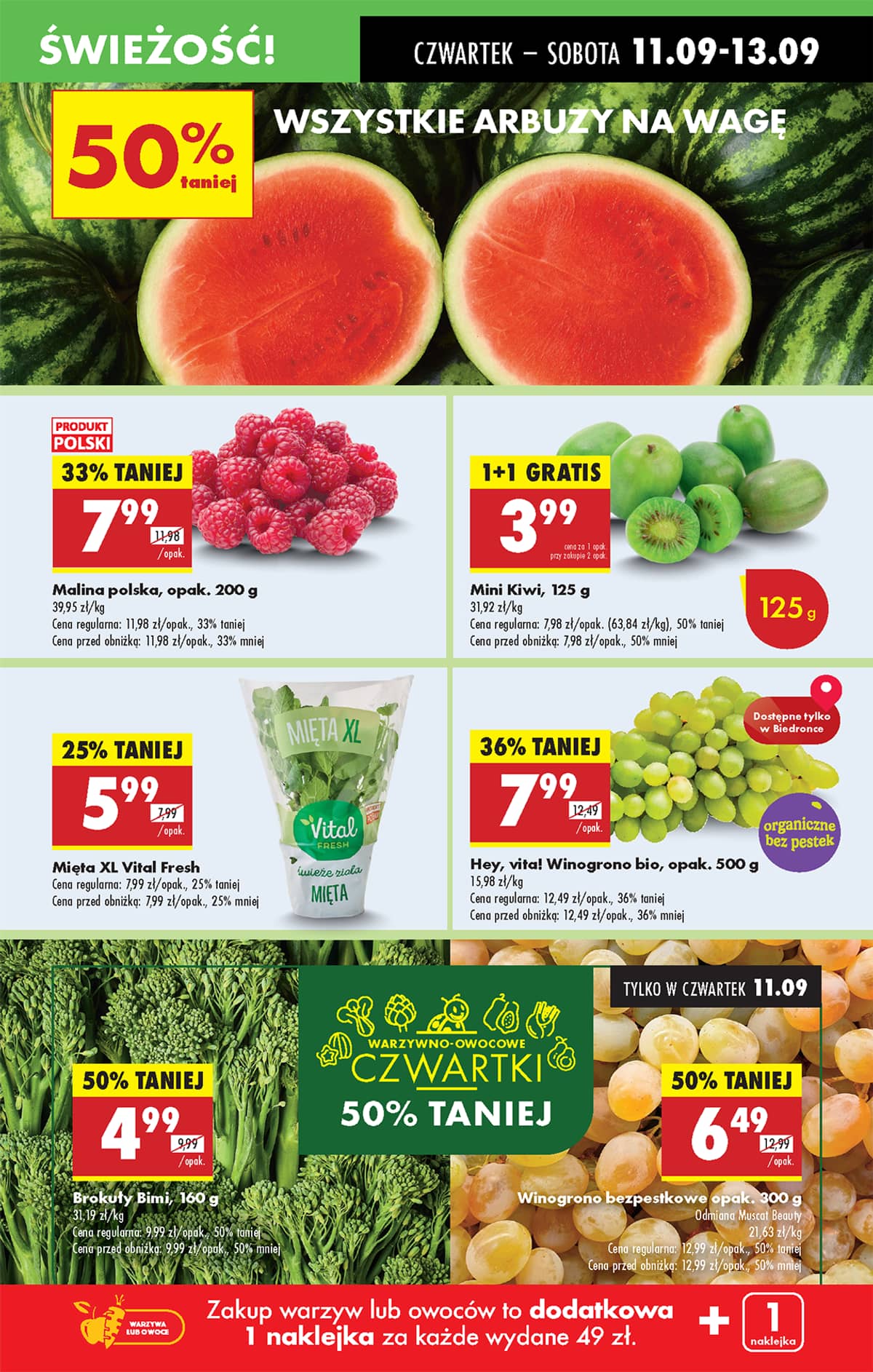 Biedronka - Biedronki niskie ceny P oferta od 11.09 23 puslapis