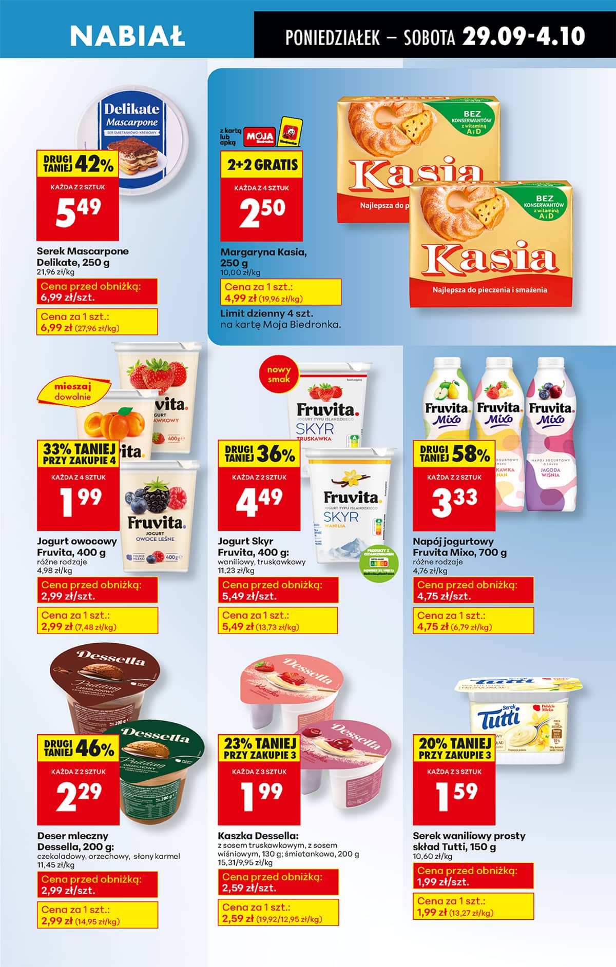 Biedronka - Biedronki niskie ceny P oferta od 29.09 49 puslapis