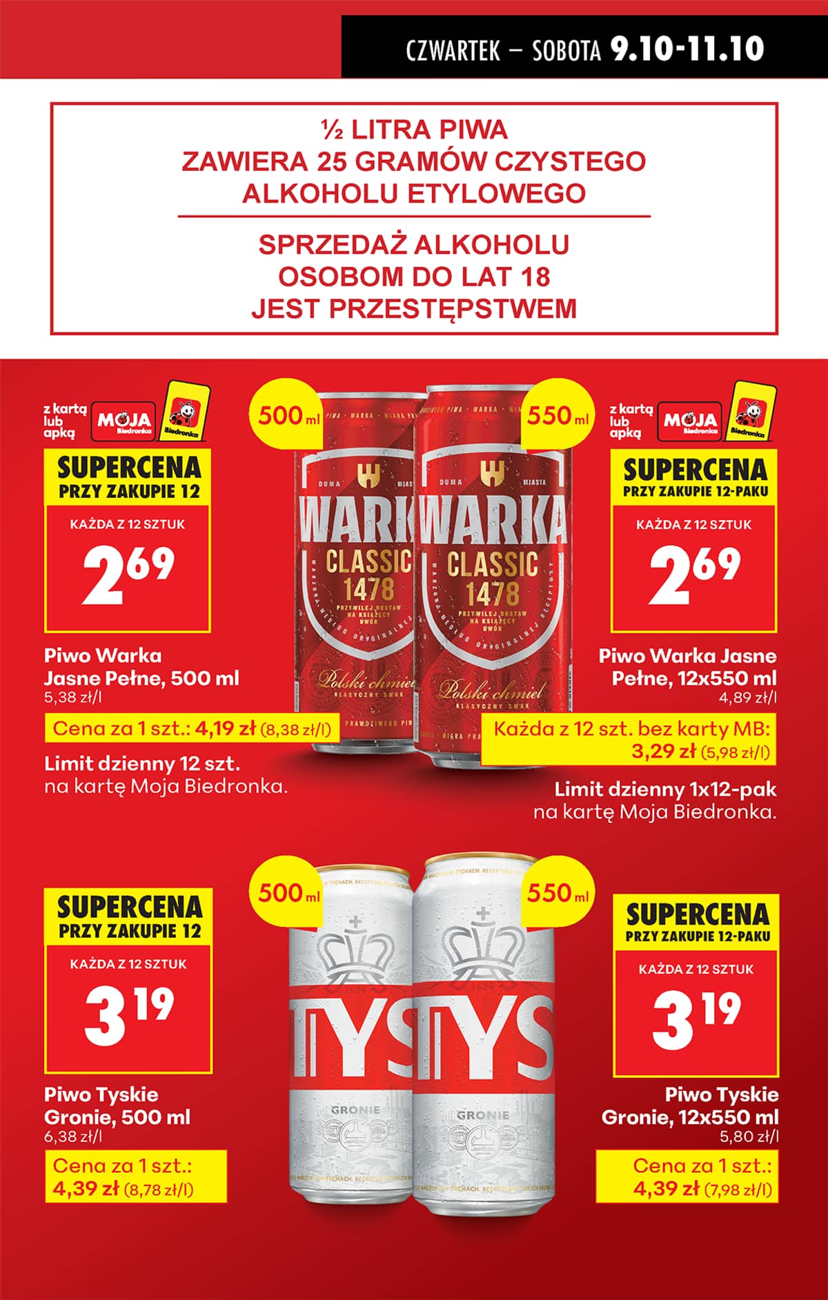 Biedronka - Biedronki niskie ceny P oferta od 09.10 17 puslapis