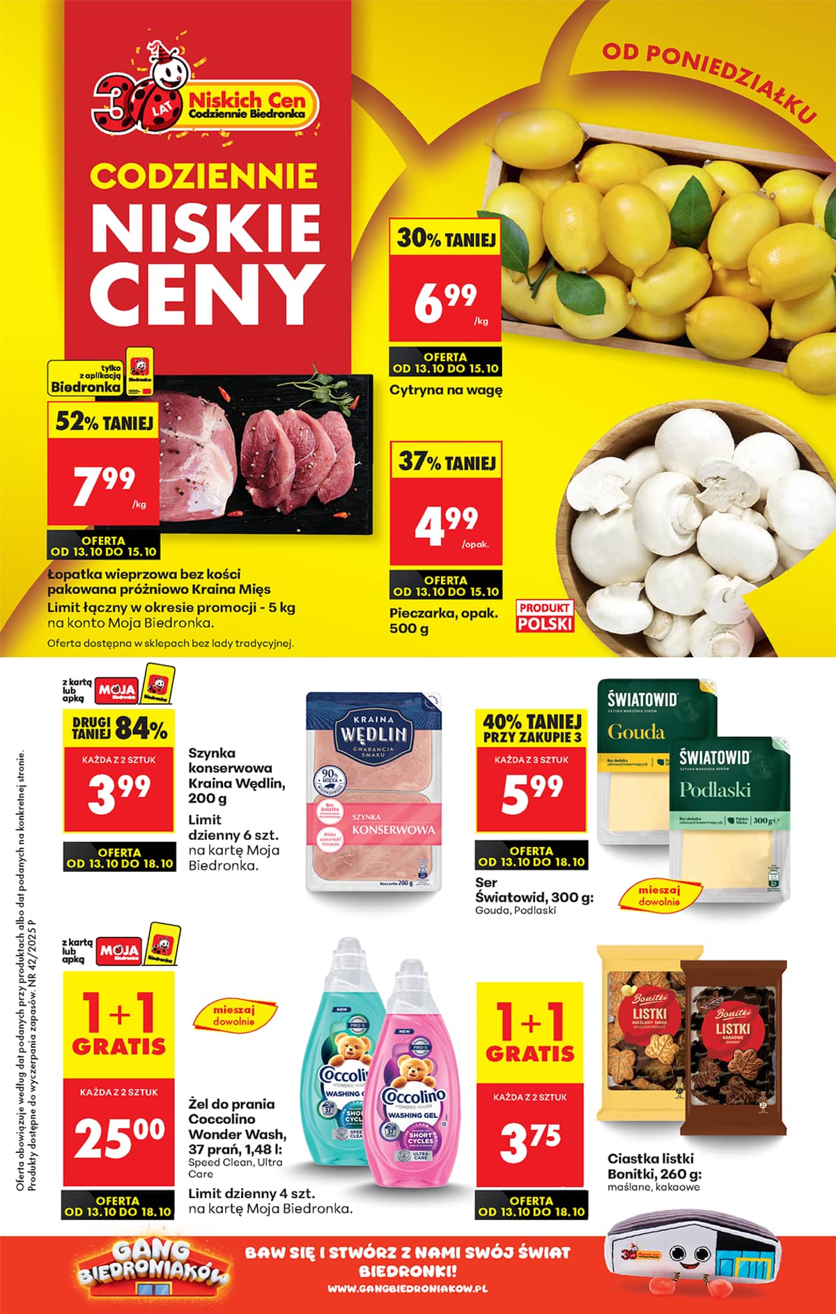 Biedronka - Biedronki niskie ceny P oferta od 13.10 1 puslapis