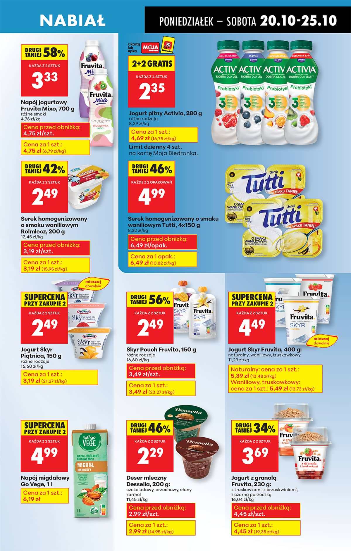 Biedronka - Biedronki niskie ceny P oferta od 20.10 33 puslapis