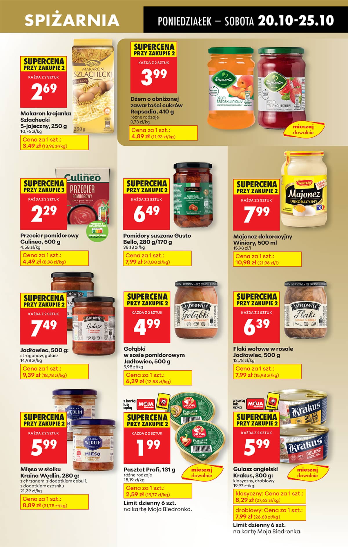 Biedronka - Biedronki niskie ceny P oferta od 20.10 49 puslapis