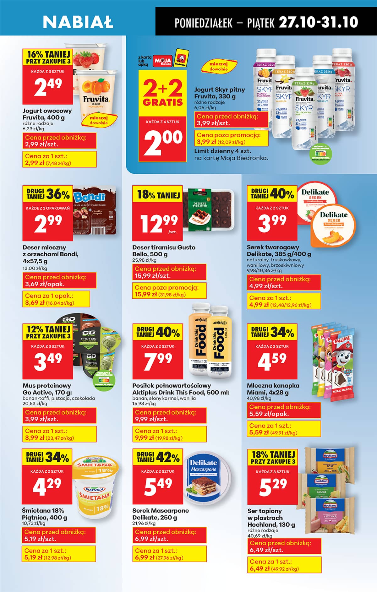 Biedronka - Biedronki niskie ceny P oferta od 27.10 37 puslapis