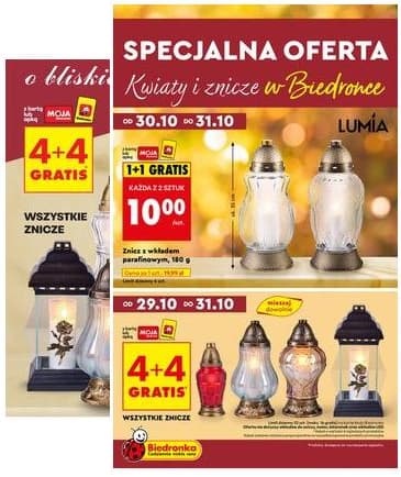 Biedronka - Kwiaty i znicze w Biedronce 2025-10-30 – 2025-10-31