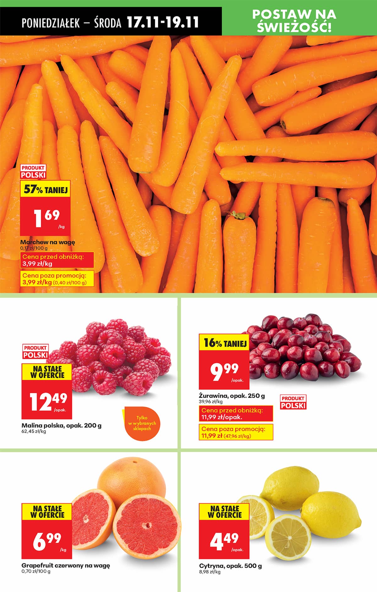 Biedronka - Biedronki niskie ceny P oferta od 17.11 24 puslapis