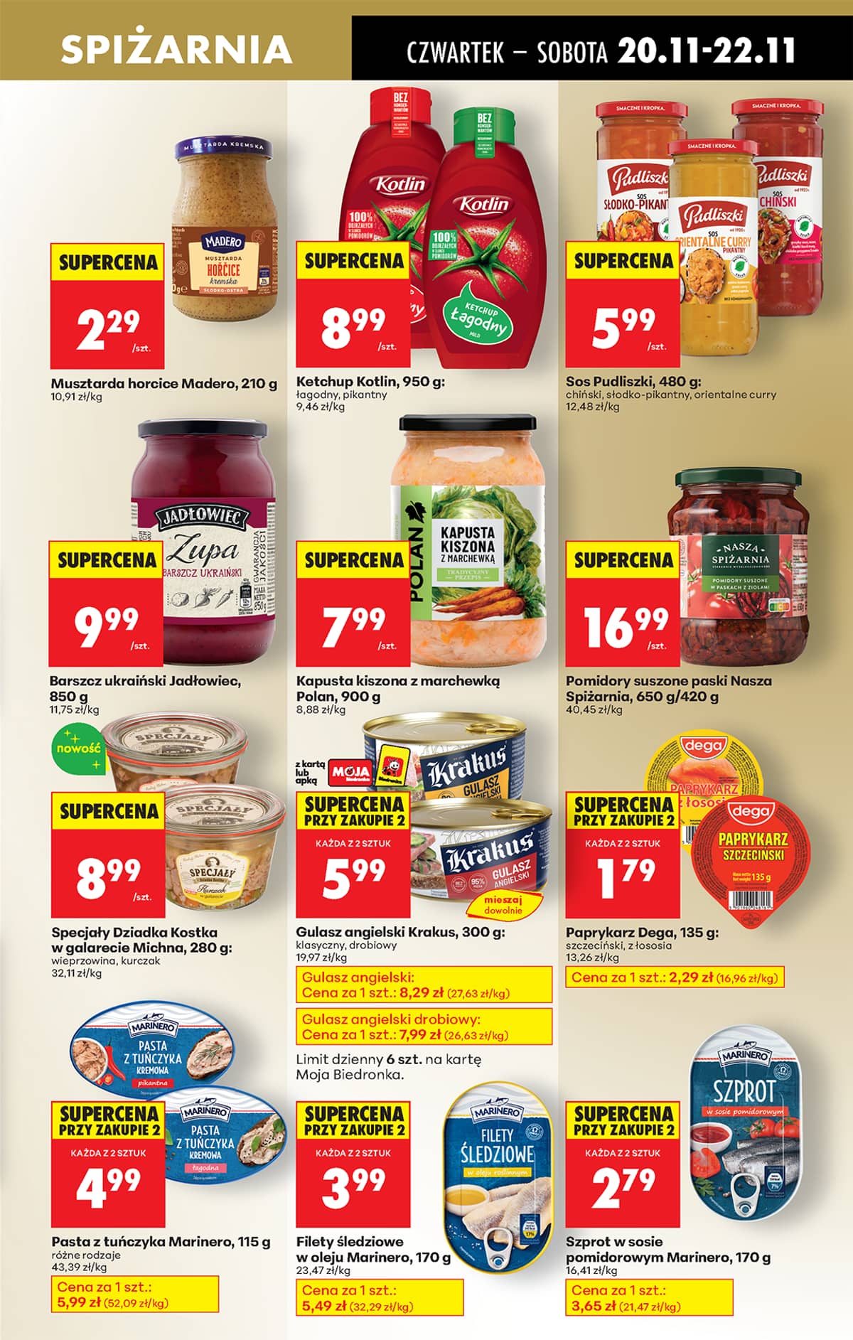 Biedronka - Biedronki niskie ceny P oferta od 20.11 57 puslapis