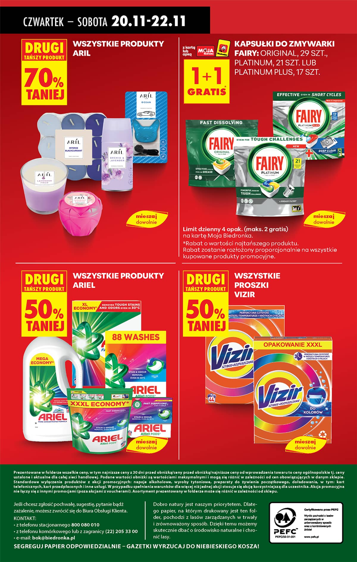 Biedronka - Biedronki niskie ceny P oferta od 20.11 92 puslapis