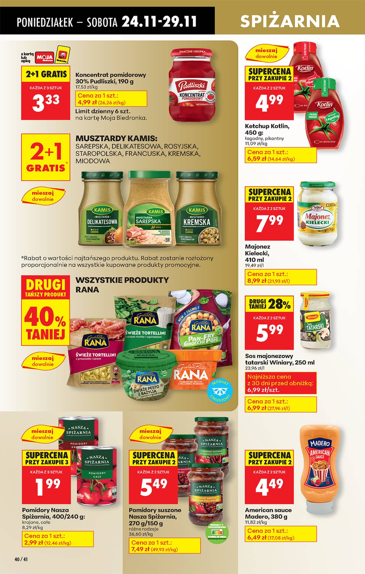 Biedronka - Biedronki niskie ceny P oferta od 24.11 60 puslapis