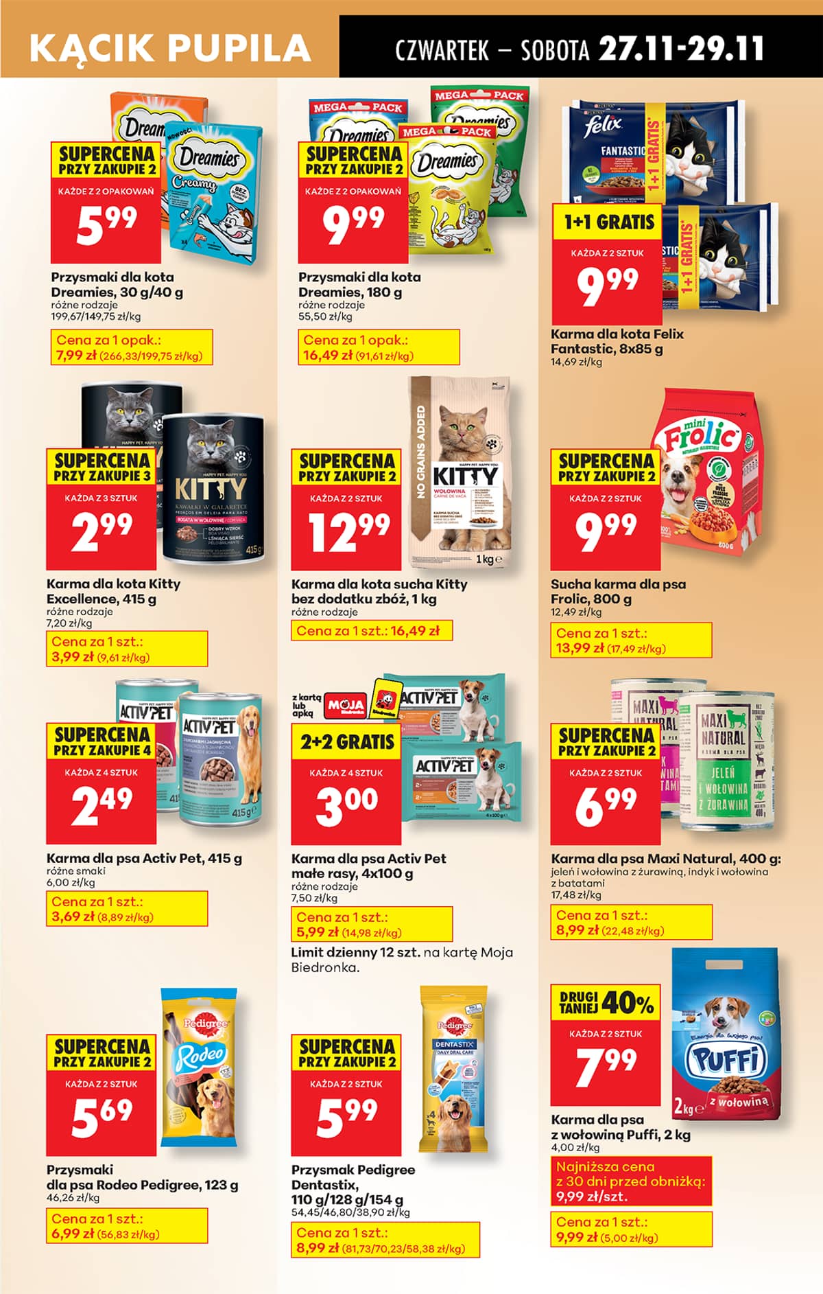 Biedronka - Biedronki niskie ceny P oferta od 27.11 87 puslapis