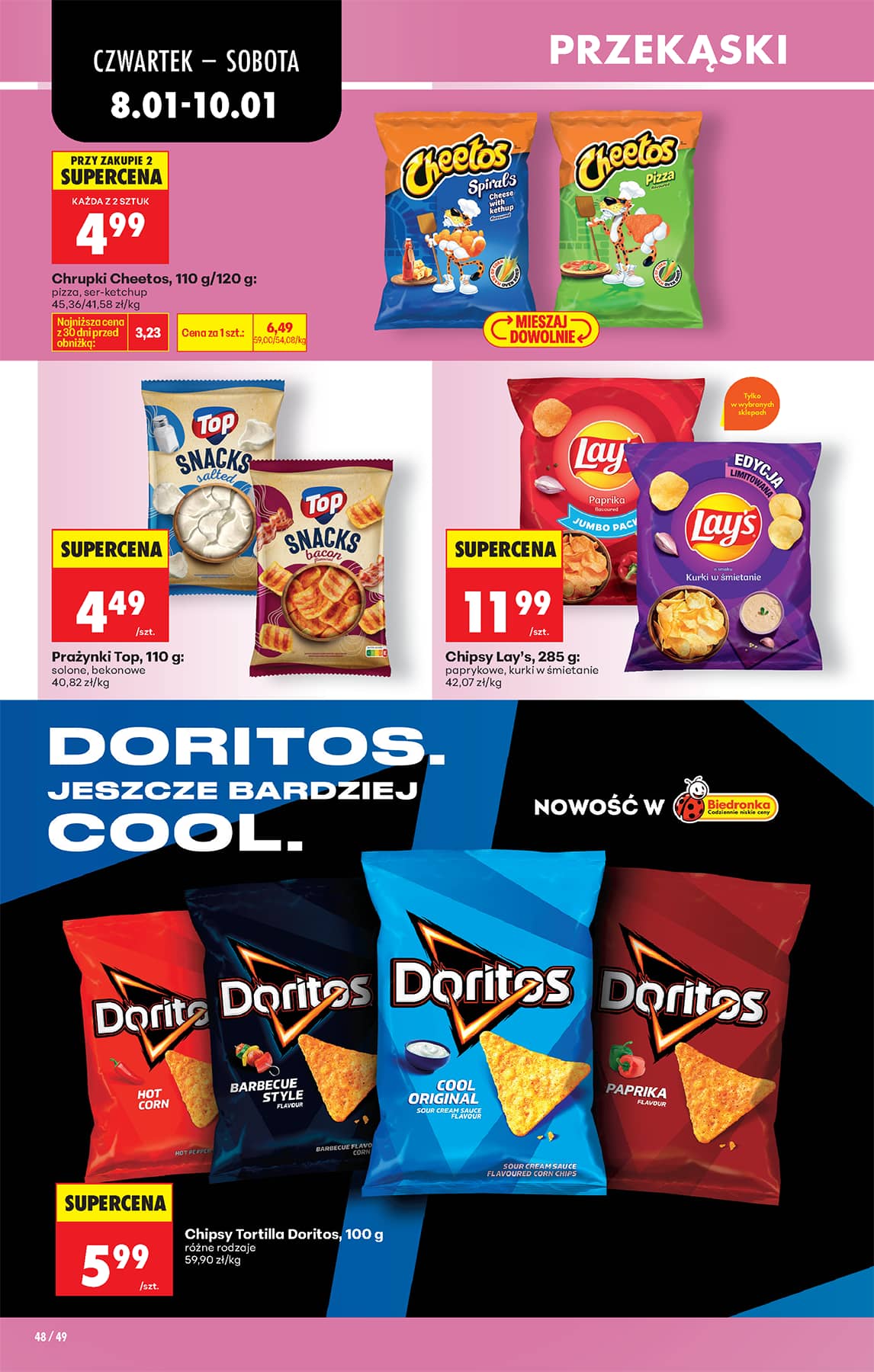 Biedronka - Codziennie niskie ceny P oferta od 08.01 58 puslapis