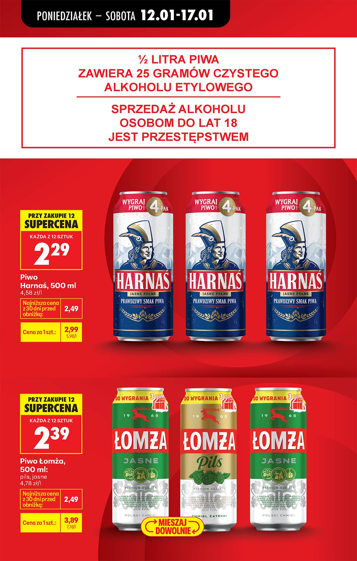 Biedronka - Codziennie niskie ceny P oferta od 12.01 19 puslapis