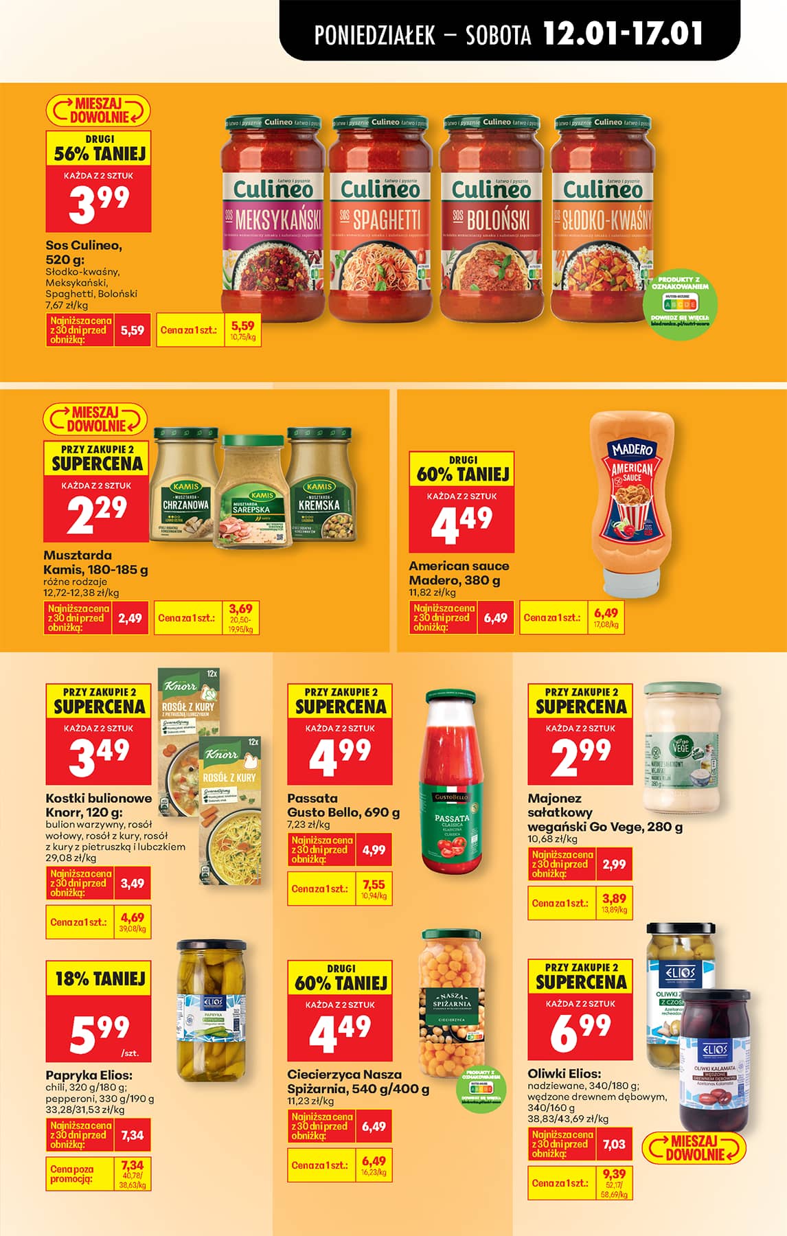 Biedronka - Codziennie niskie ceny P oferta od 12.01 49 puslapis