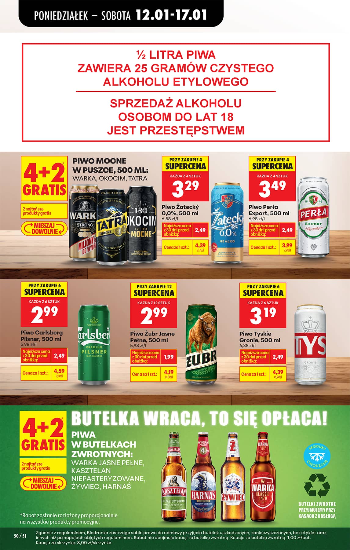 Biedronka - Codziennie niskie ceny P oferta od 12.01 62 puslapis