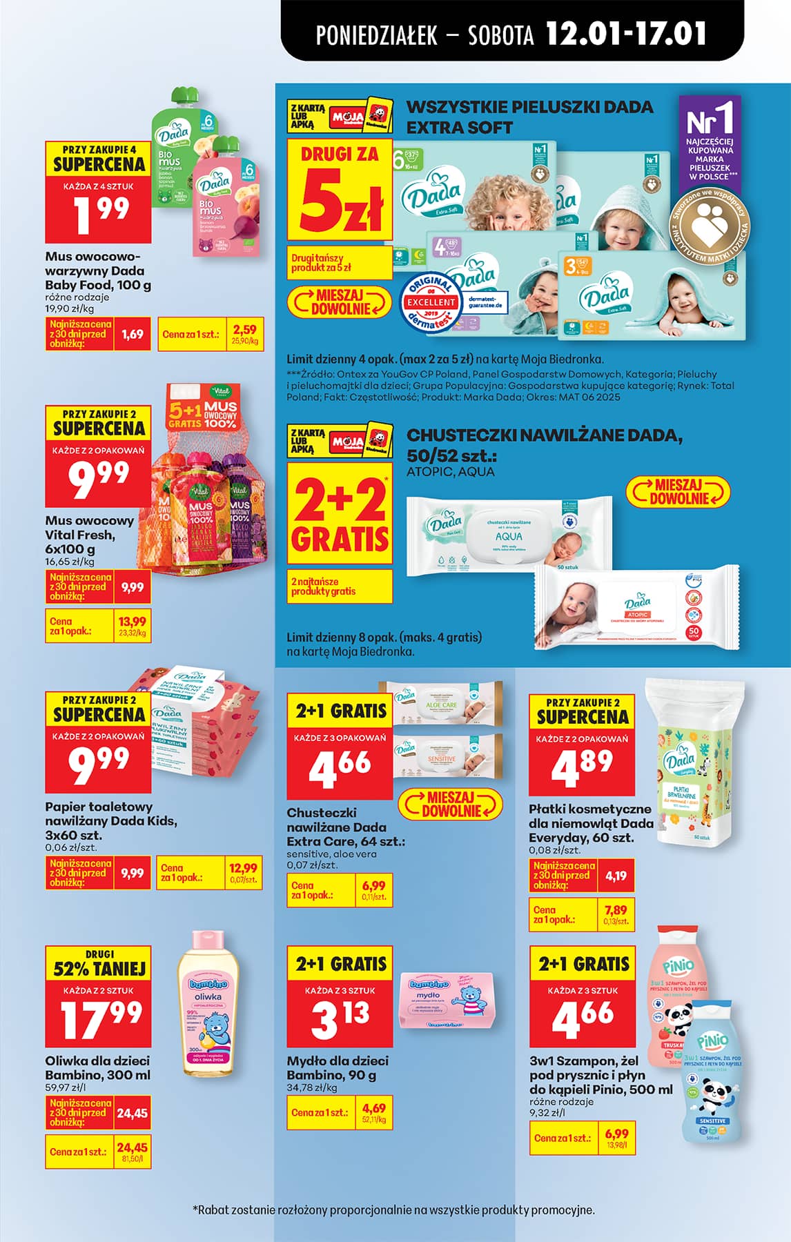 Biedronka - Codziennie niskie ceny P oferta od 12.01 69 puslapis