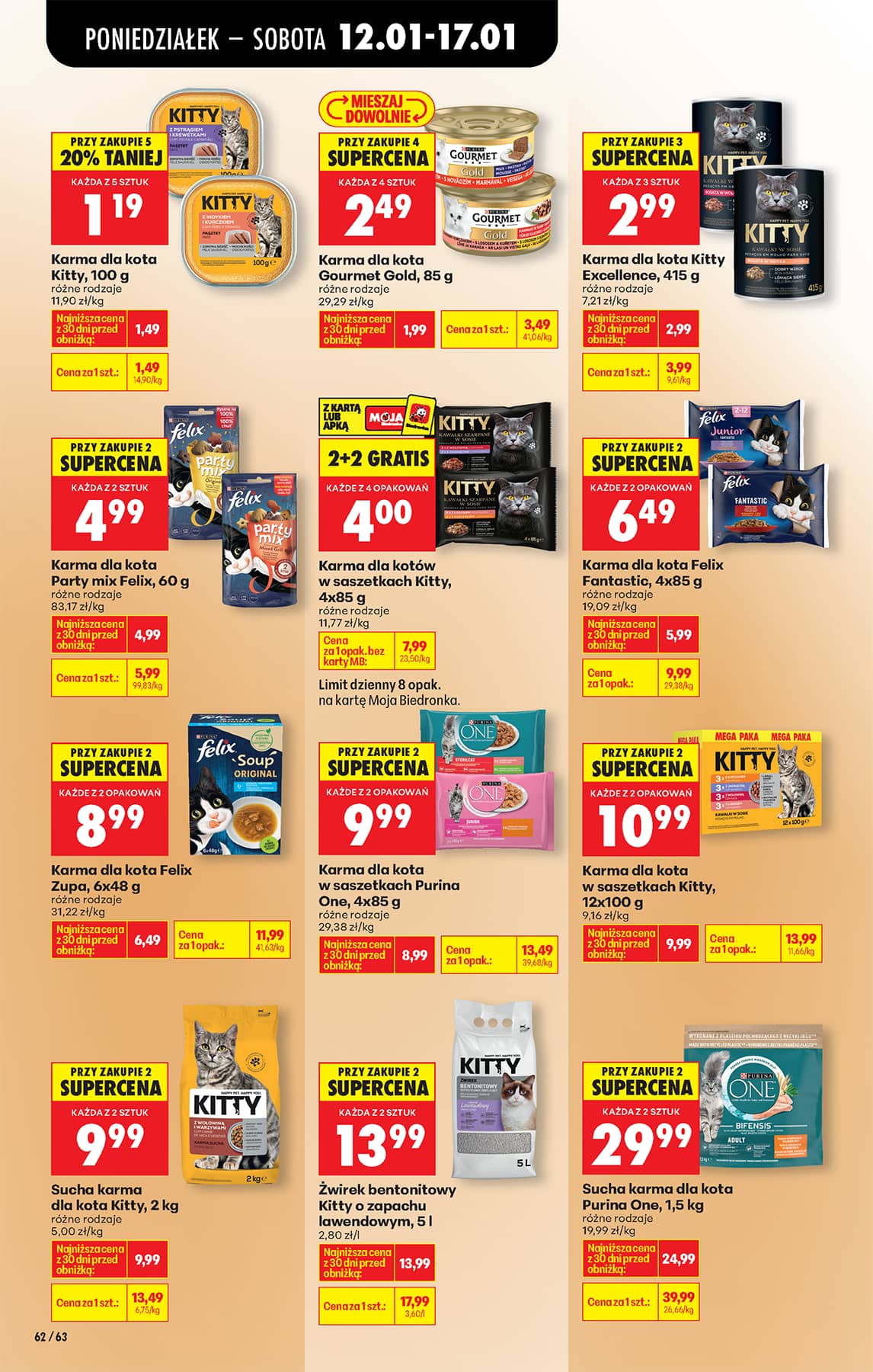 Biedronka - Codziennie niskie ceny P oferta od 12.01 74 puslapis