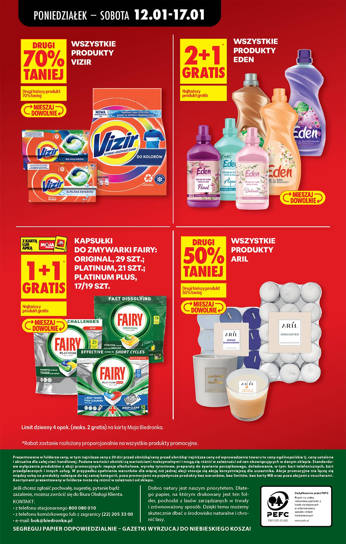 Biedronka - Codziennie niskie ceny P oferta od 12.01 82 puslapis
