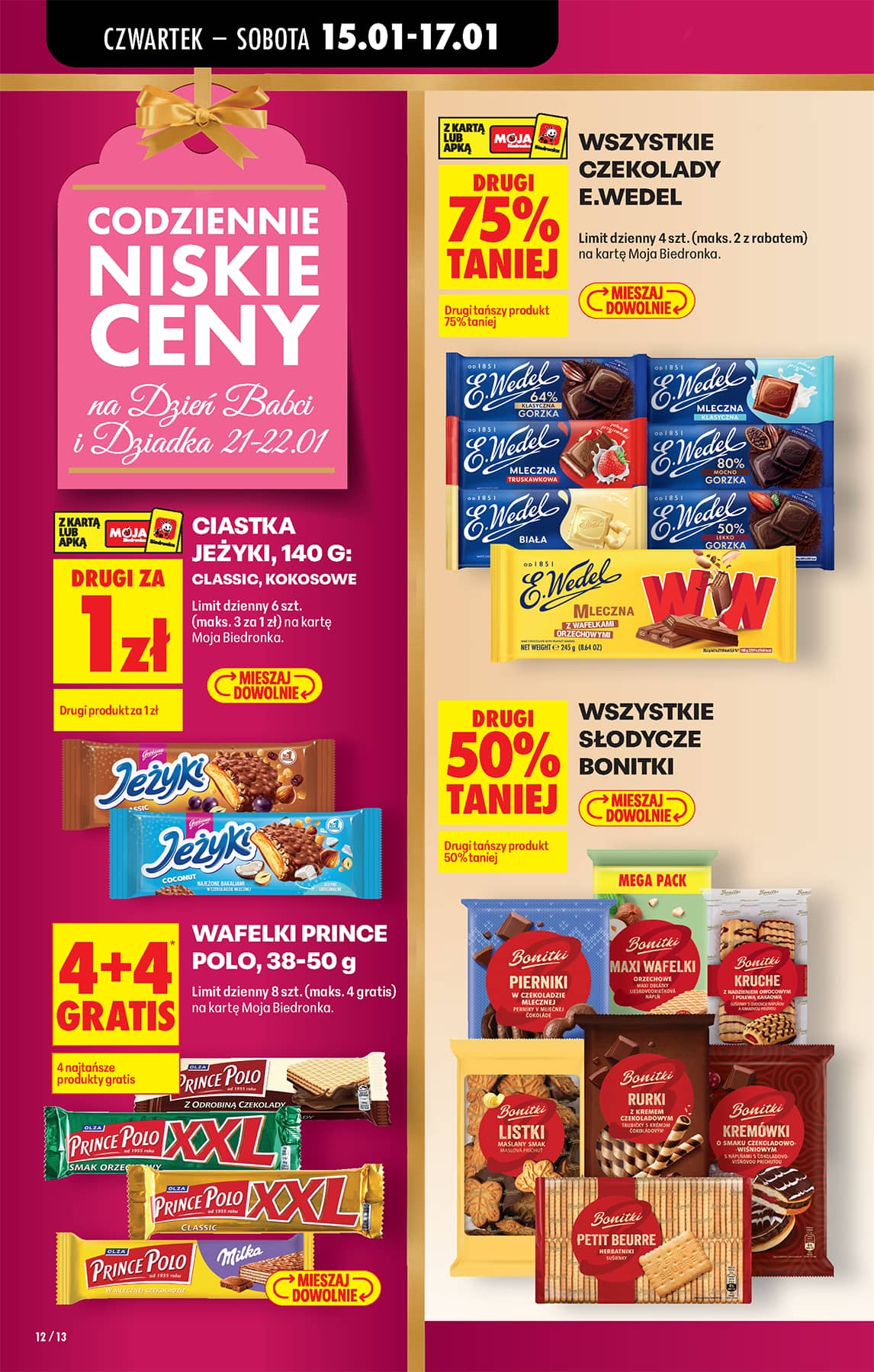 Biedronka - Codziennie niskie ceny P - oferta od 15.01 14 puslapis
