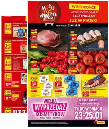 Biedronka - Tani weekend od 23.01 2026-01-23 – 2026-01-25