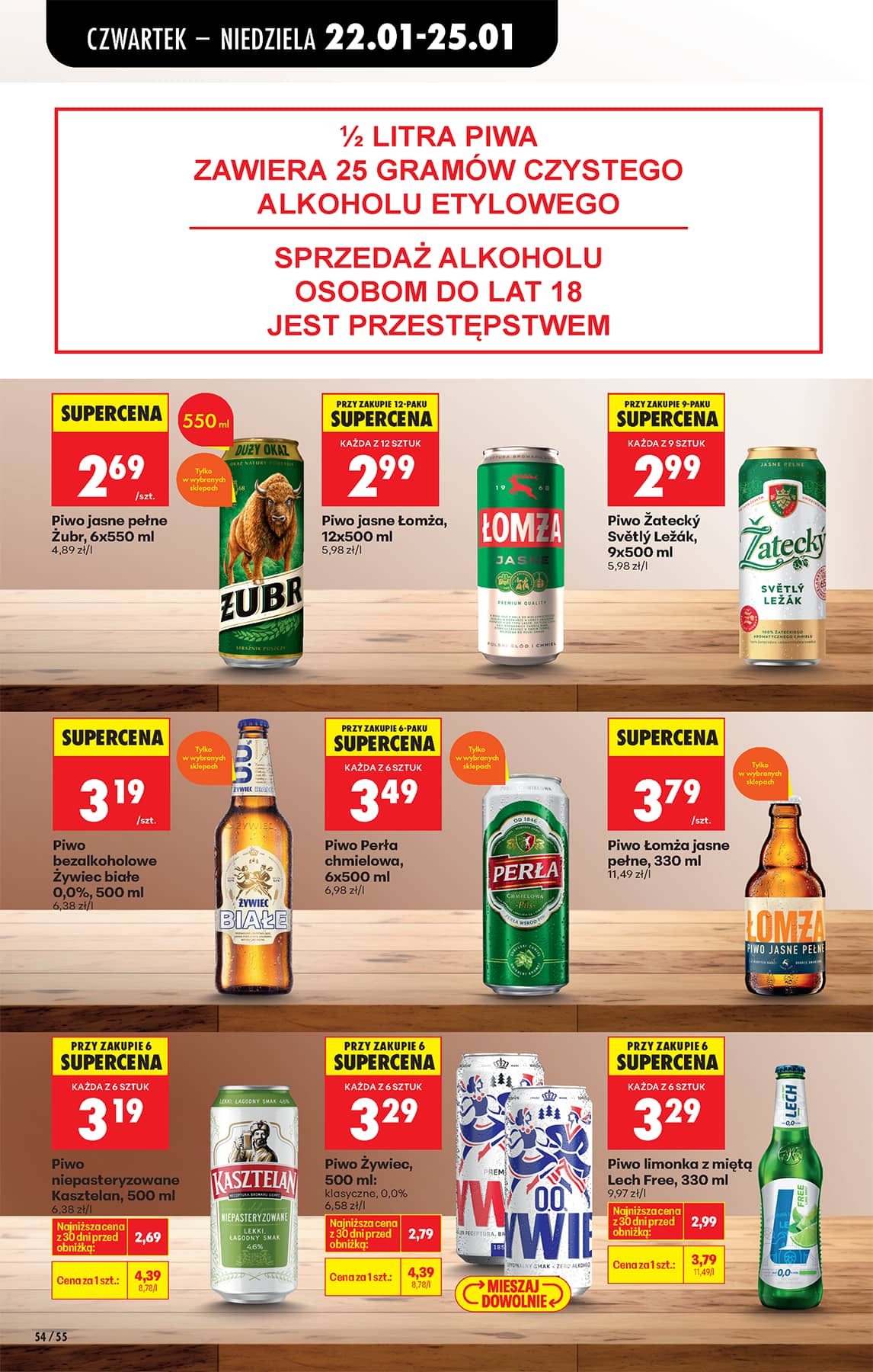 Biedronka - Codziennie niskie ceny P - oferta od 22.01 68 puslapis