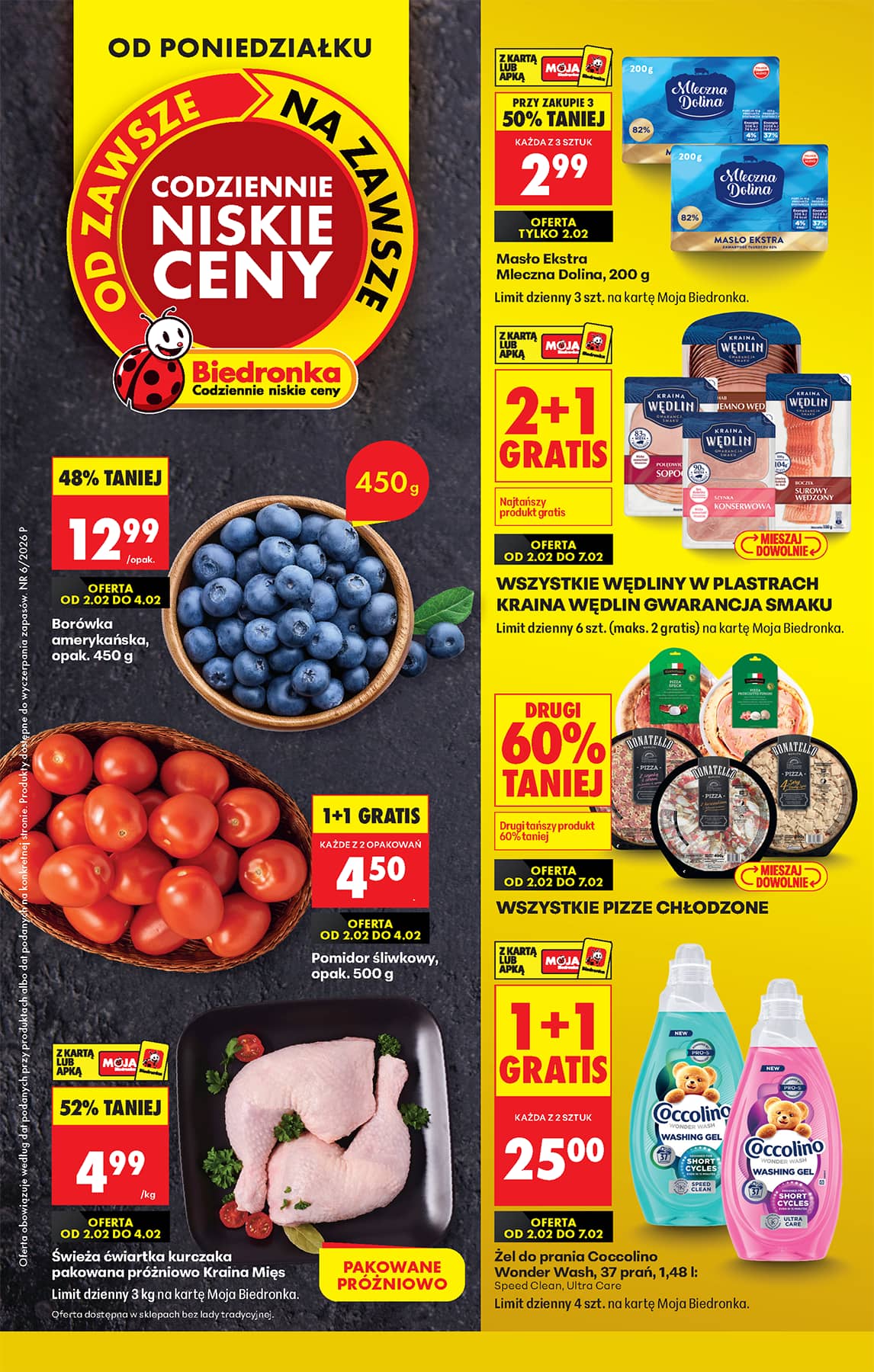 Biedronka - Codziennie niskie ceny P - oferta od 02.02 1 puslapis