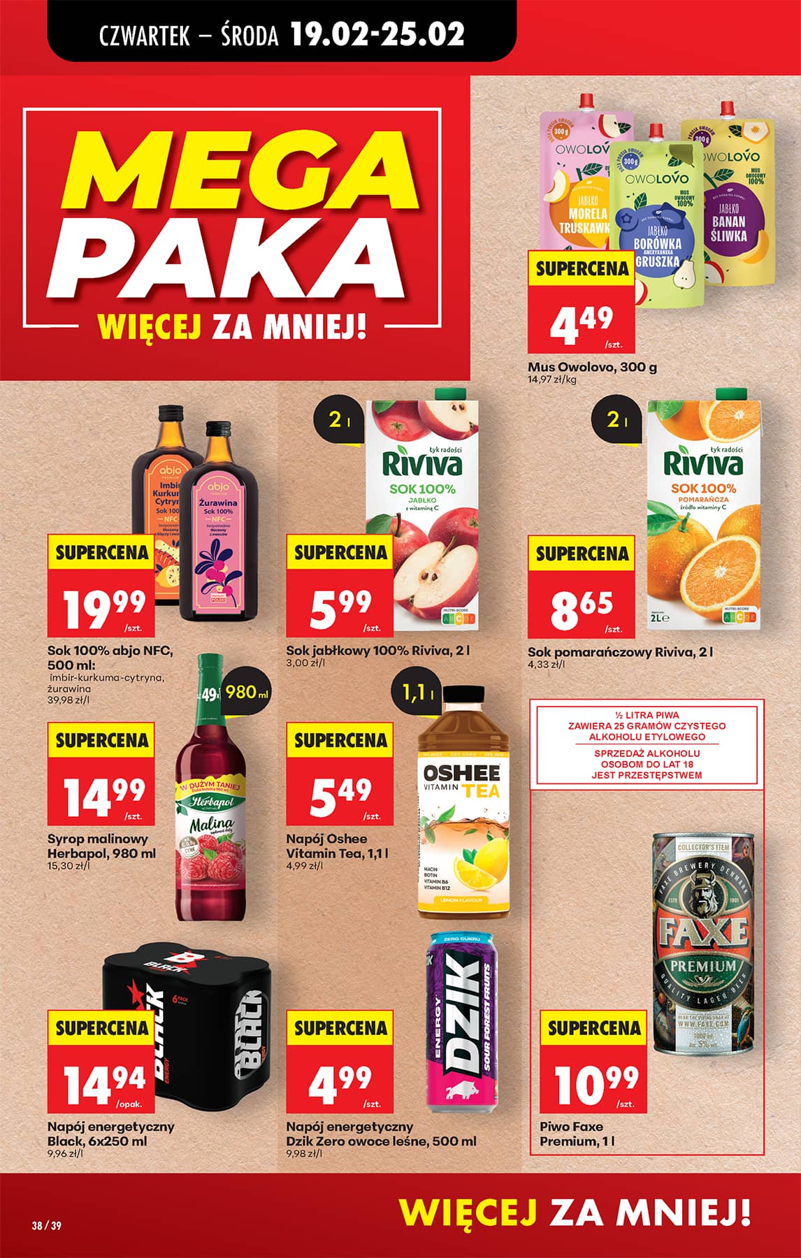 Biedronka - Codziennie niskie ceny P - oferta od 19.02 44 puslapis