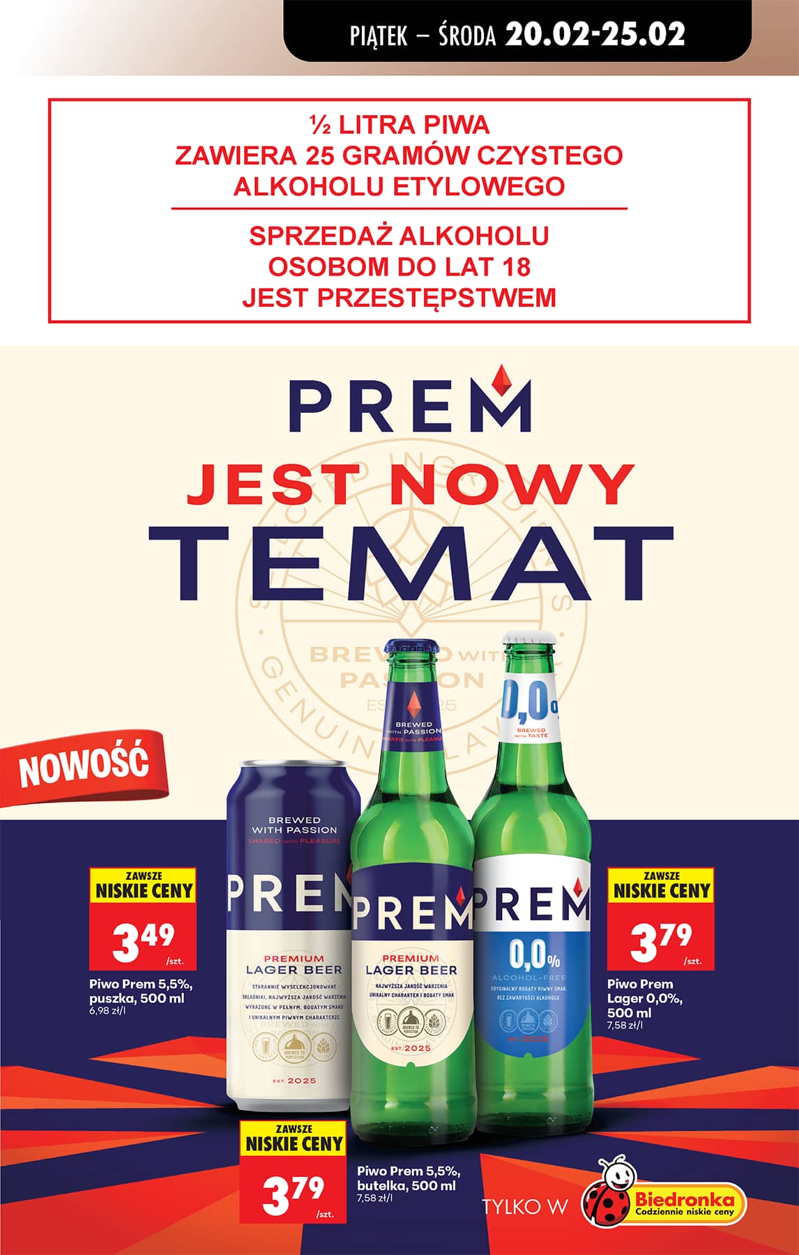 Biedronka - Codziennie niskie ceny P - oferta od 19.02 57 puslapis