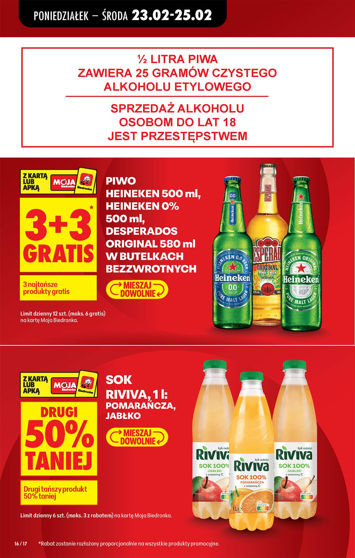 Biedronka - Codziennie niskie ceny P - oferta od 23.02 18 puslapis