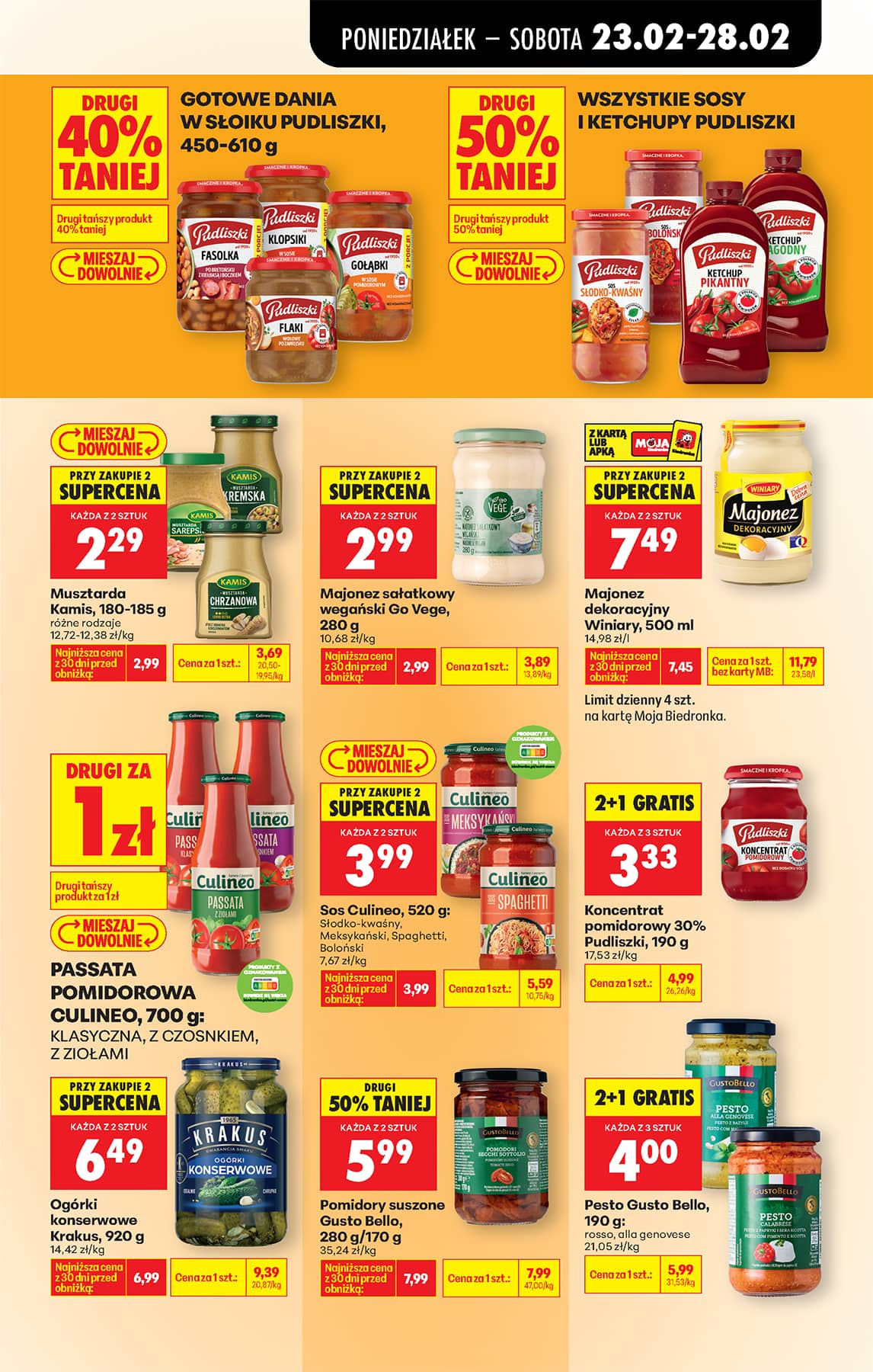 Biedronka - Codziennie niskie ceny P - oferta od 23.02 45 puslapis