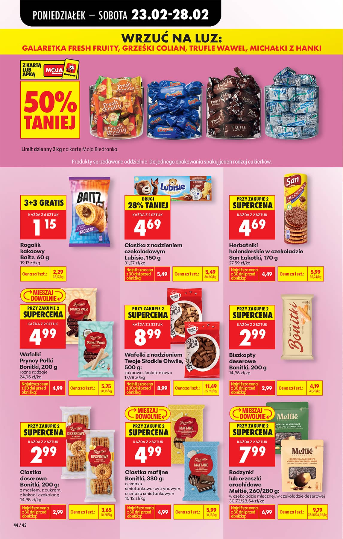 Biedronka - Codziennie niskie ceny P - oferta od 23.02 50 puslapis