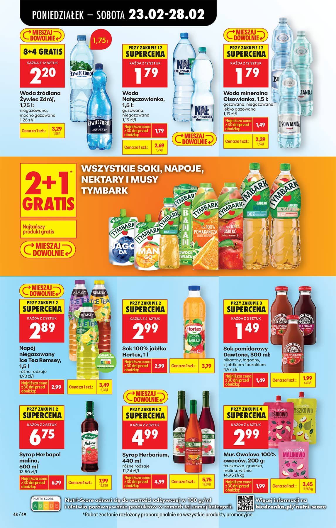 Biedronka - Codziennie niskie ceny P - oferta od 23.02 58 puslapis