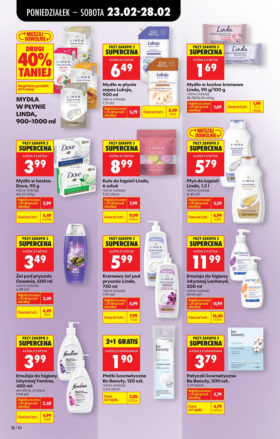 Biedronka - Codziennie niskie ceny P - oferta od 23.02 62 puslapis