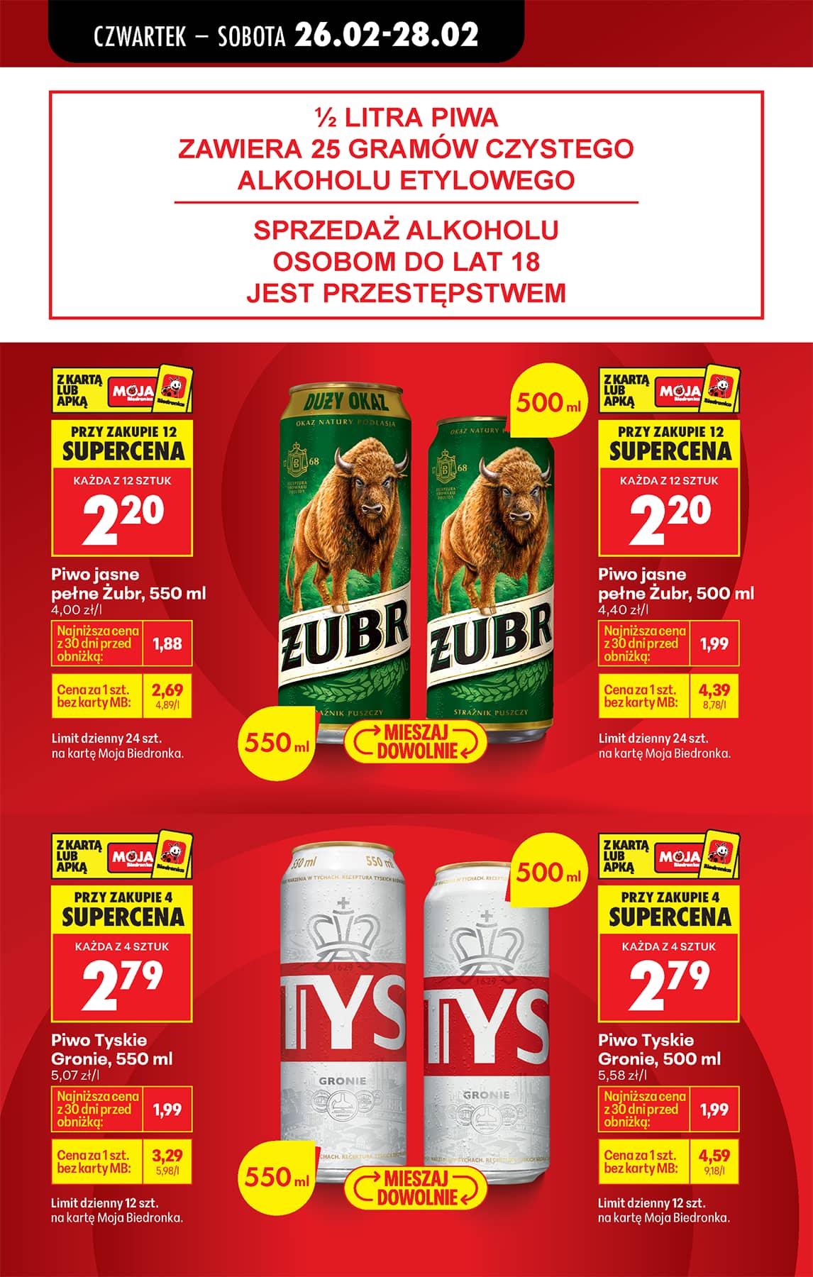 Biedronka - Codziennie niskie ceny P - oferta od 26.02 32 puslapis