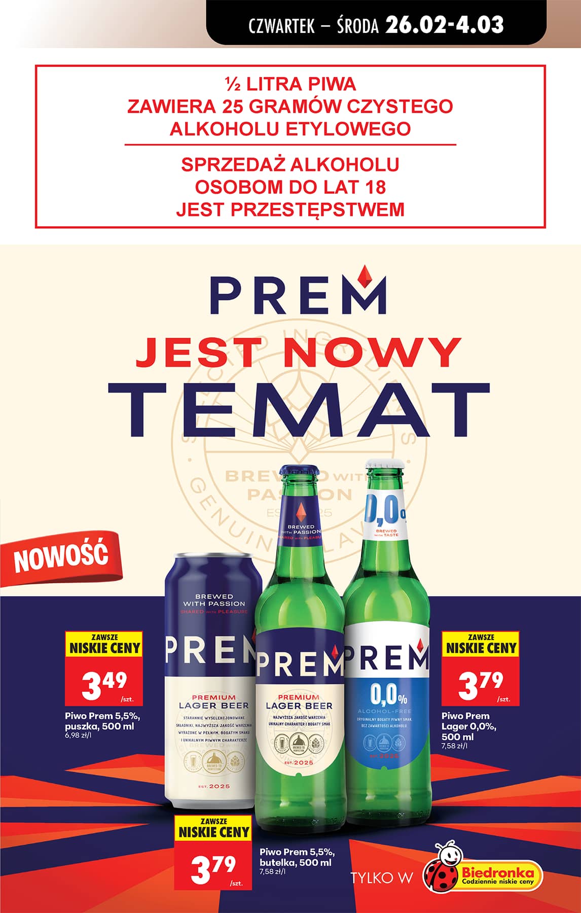 Biedronka - Codziennie niskie ceny P - oferta od 26.02 83 puslapis