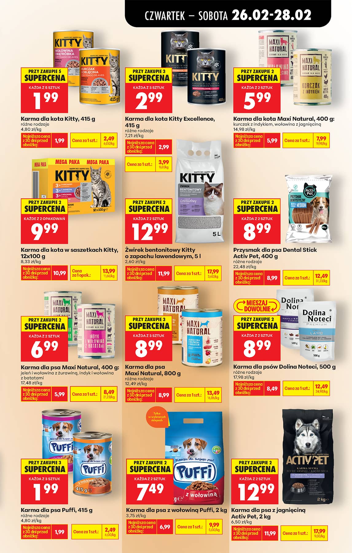 Biedronka - Codziennie niskie ceny P - oferta od 26.02 95 puslapis