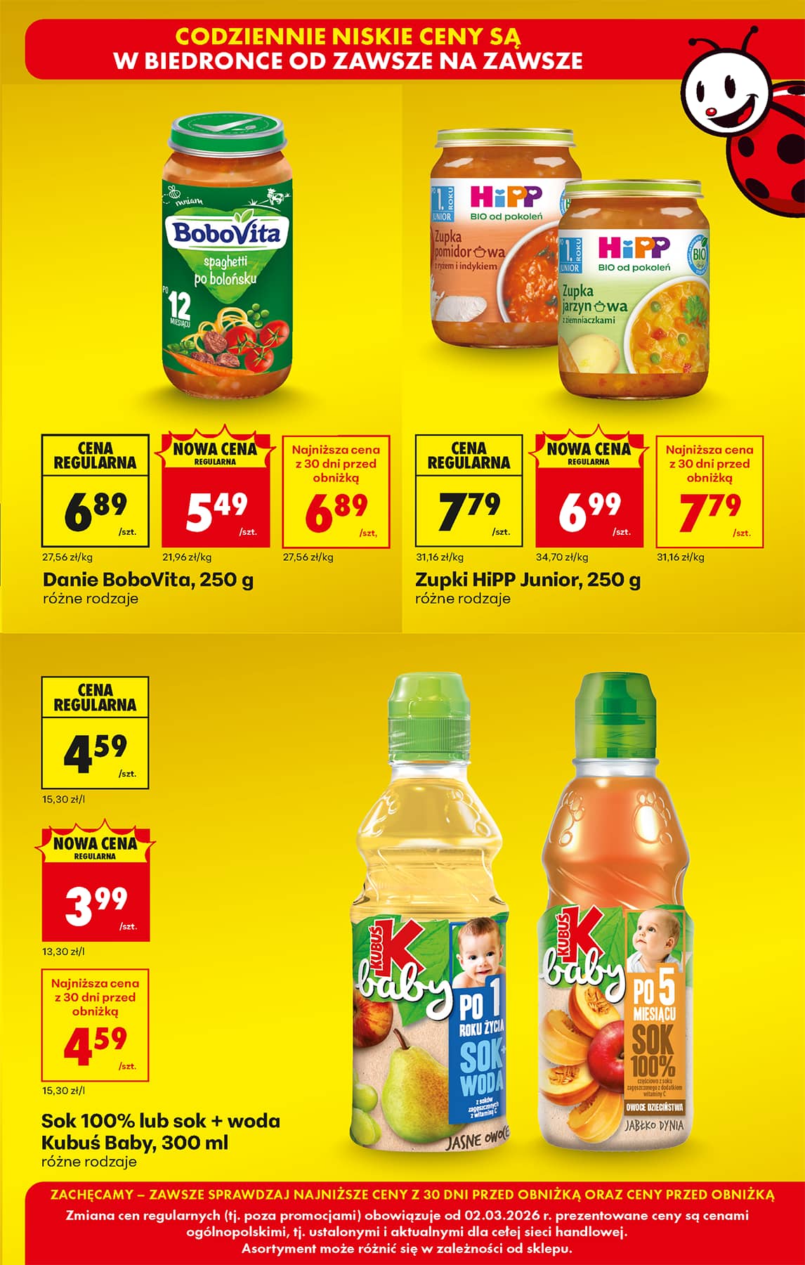 Biedronka - Codziennie niskie ceny P - oferta od 02.03 11 puslapis