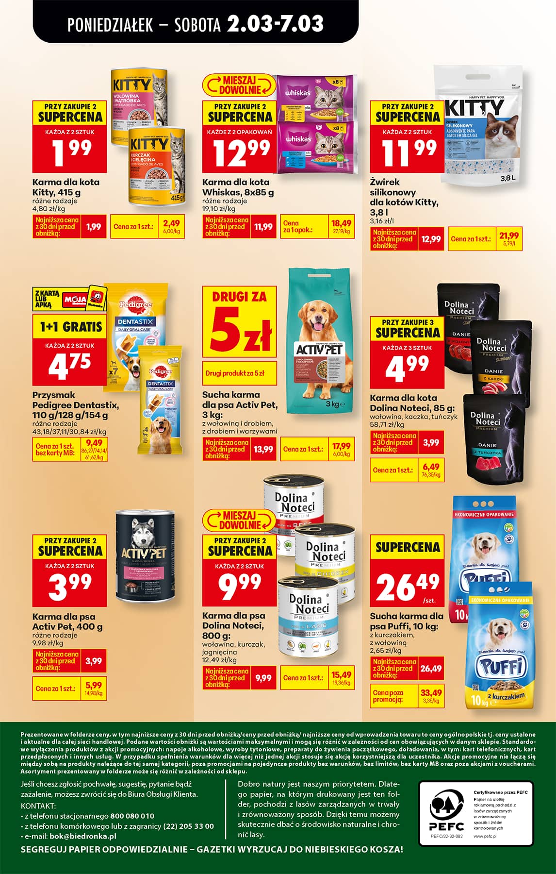 Biedronka - Codziennie niskie ceny P - oferta od 02.03 99 puslapis