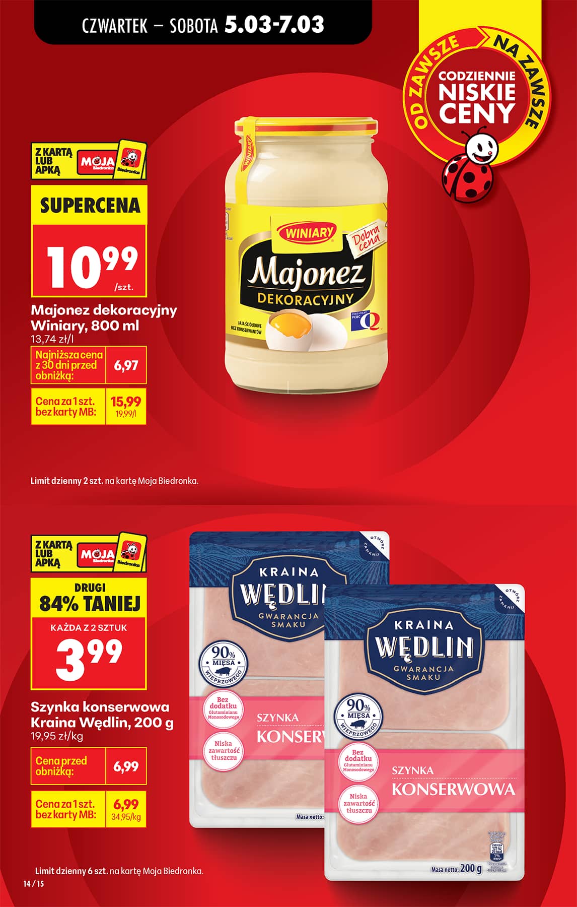 Biedronka - Codziennie niskie ceny P - oferta od 5.03 20 puslapis