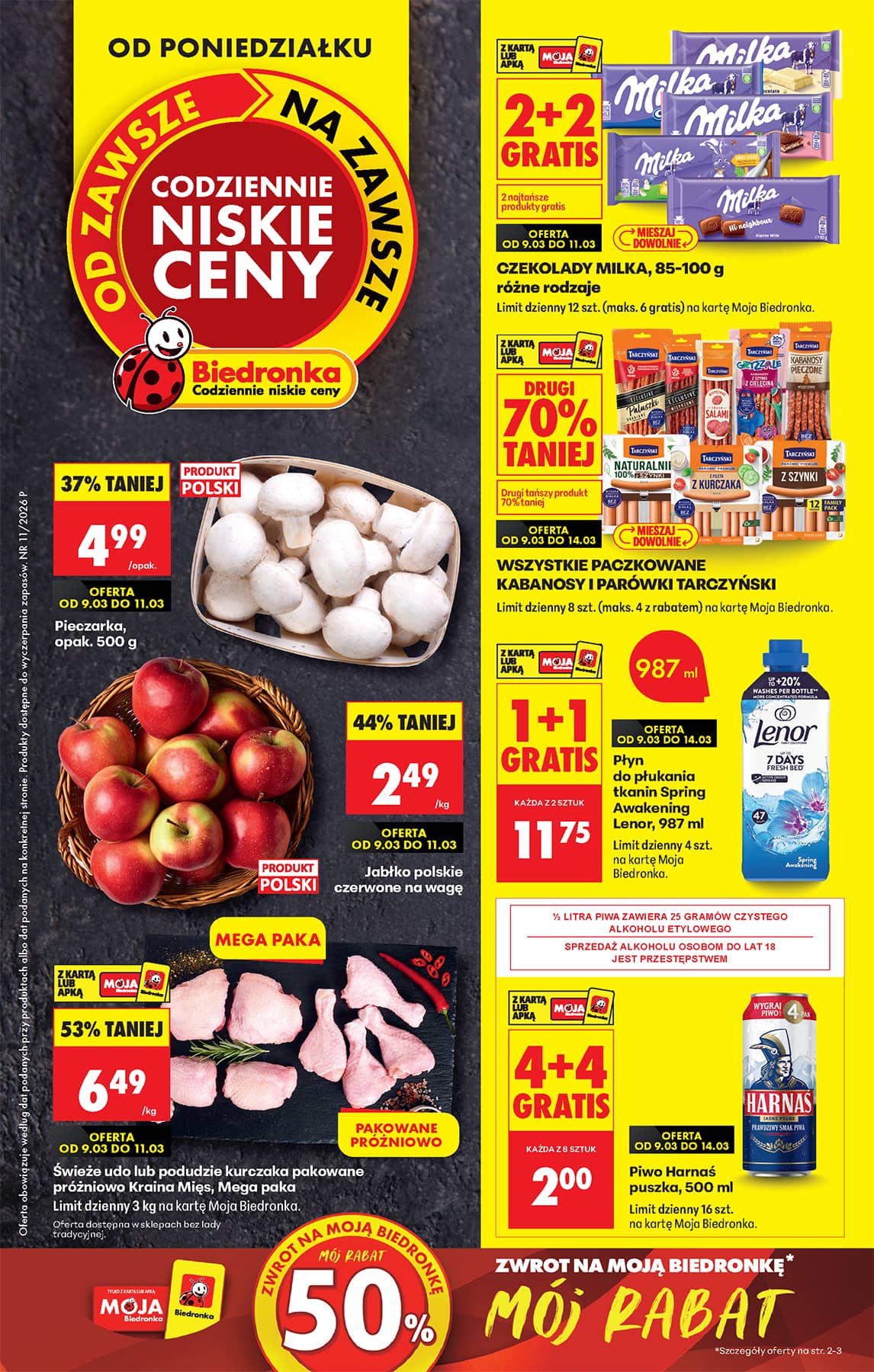 Biedronka - Codziennie niskie ceny P - oferta od 9.03 1 puslapis