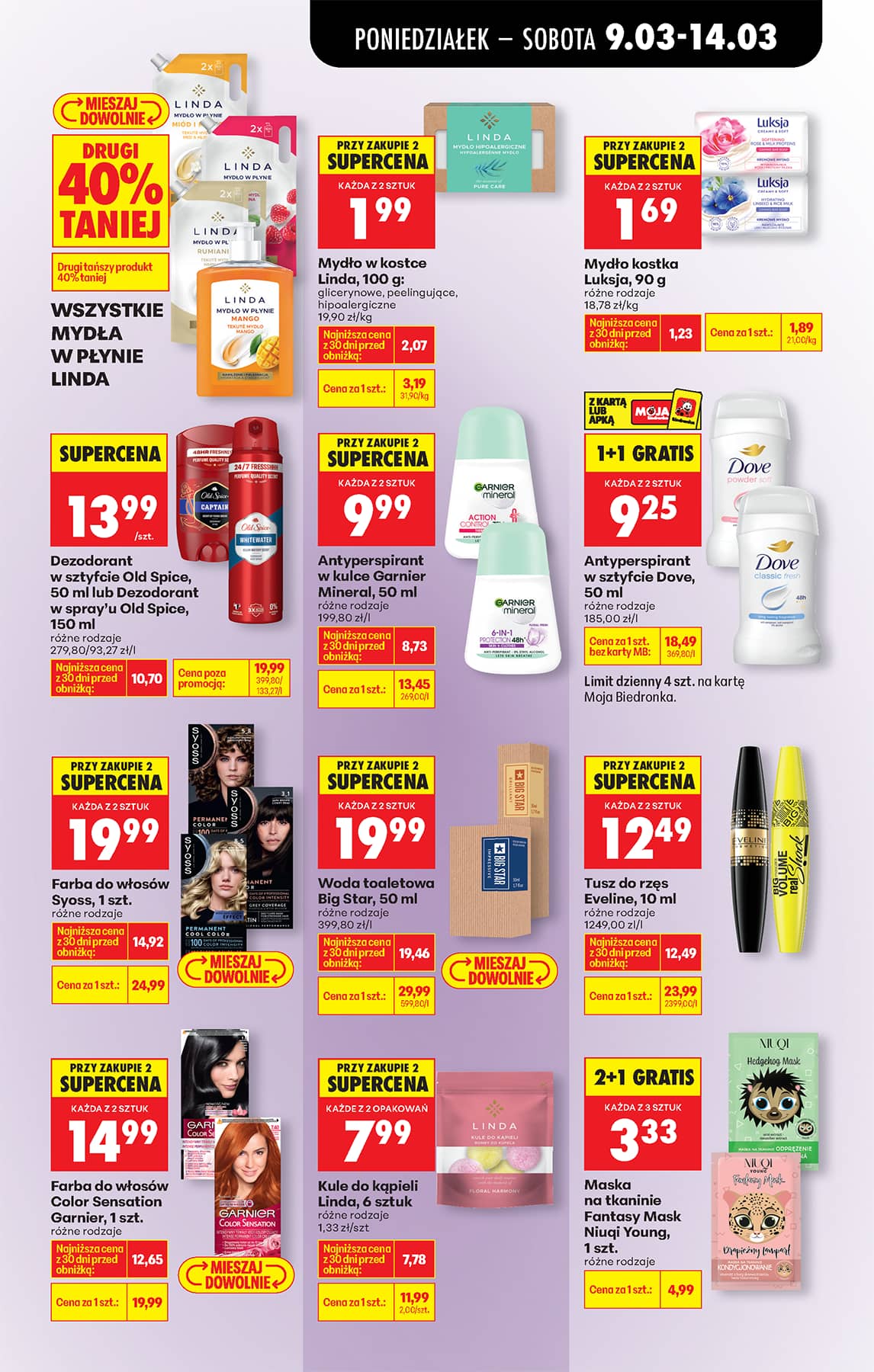 Biedronka - Codziennie niskie ceny P - oferta od 9.03 69 puslapis