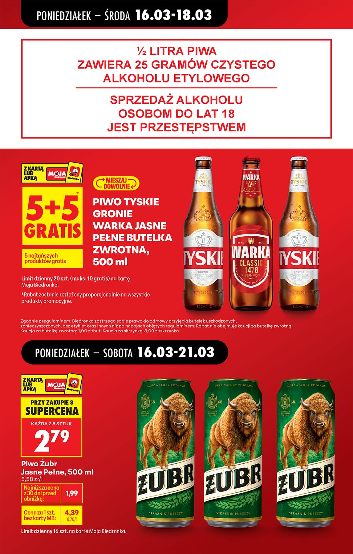 Biedronka - Codziennie niskie ceny P - oferta od 16.03 17 puslapis