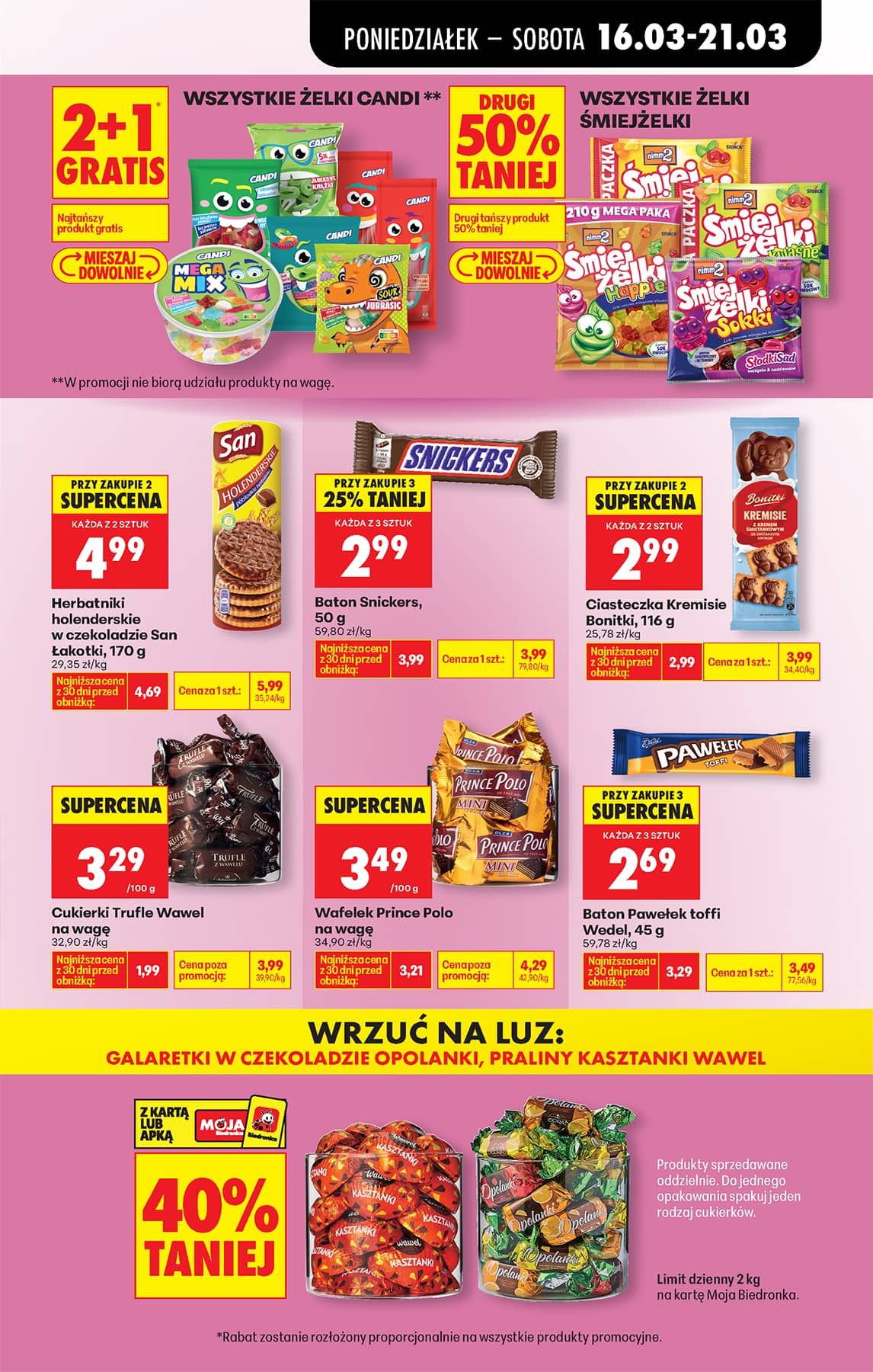 Biedronka - Codziennie niskie ceny P - oferta od 16.03 59 puslapis