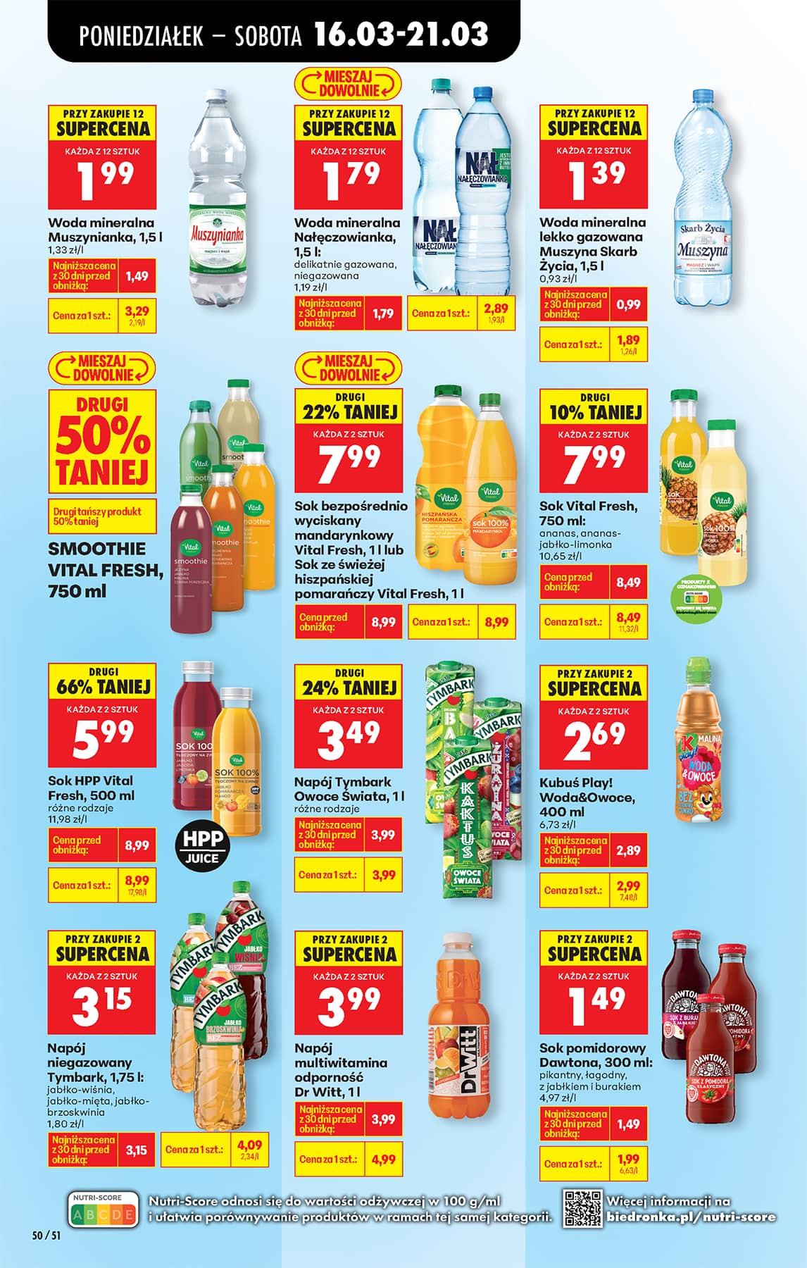 Biedronka - Codziennie niskie ceny P - oferta od 16.03 62 puslapis