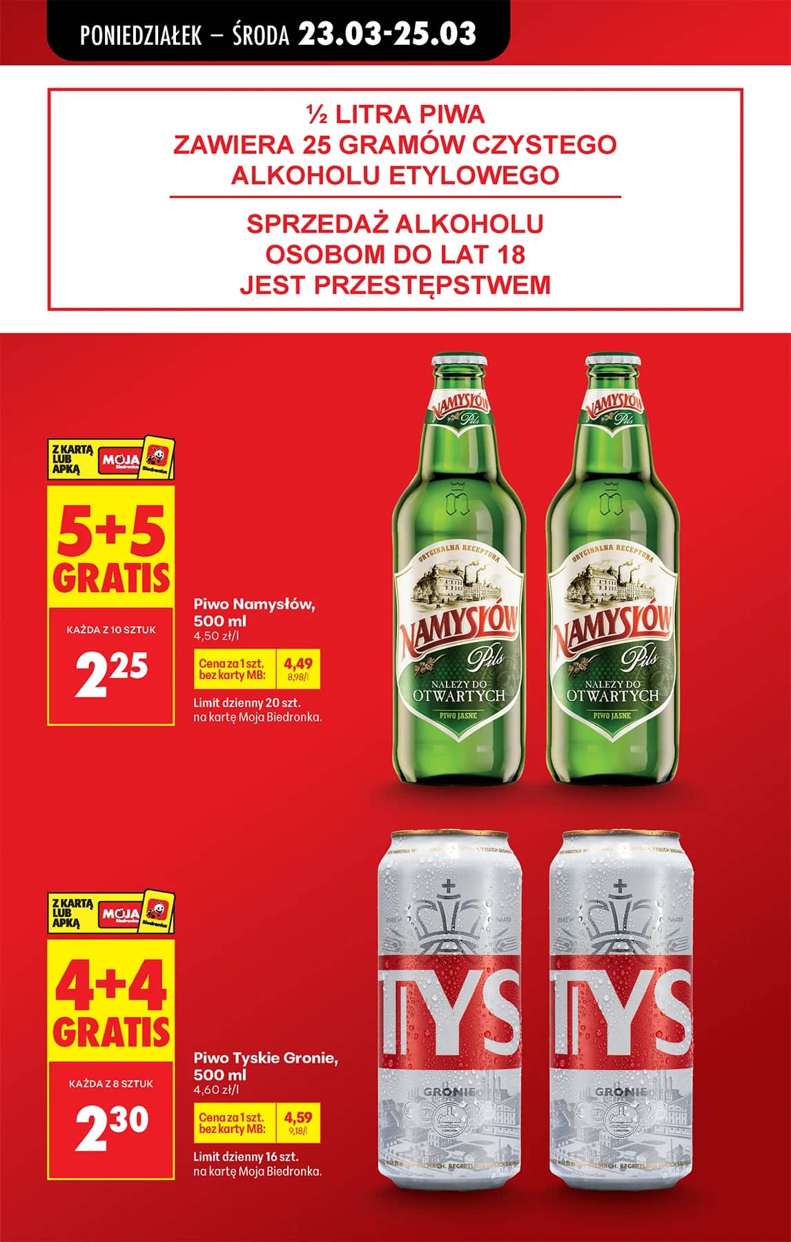 Biedronka - Codziennie niskie ceny P - oferta od 23.03 23 puslapis