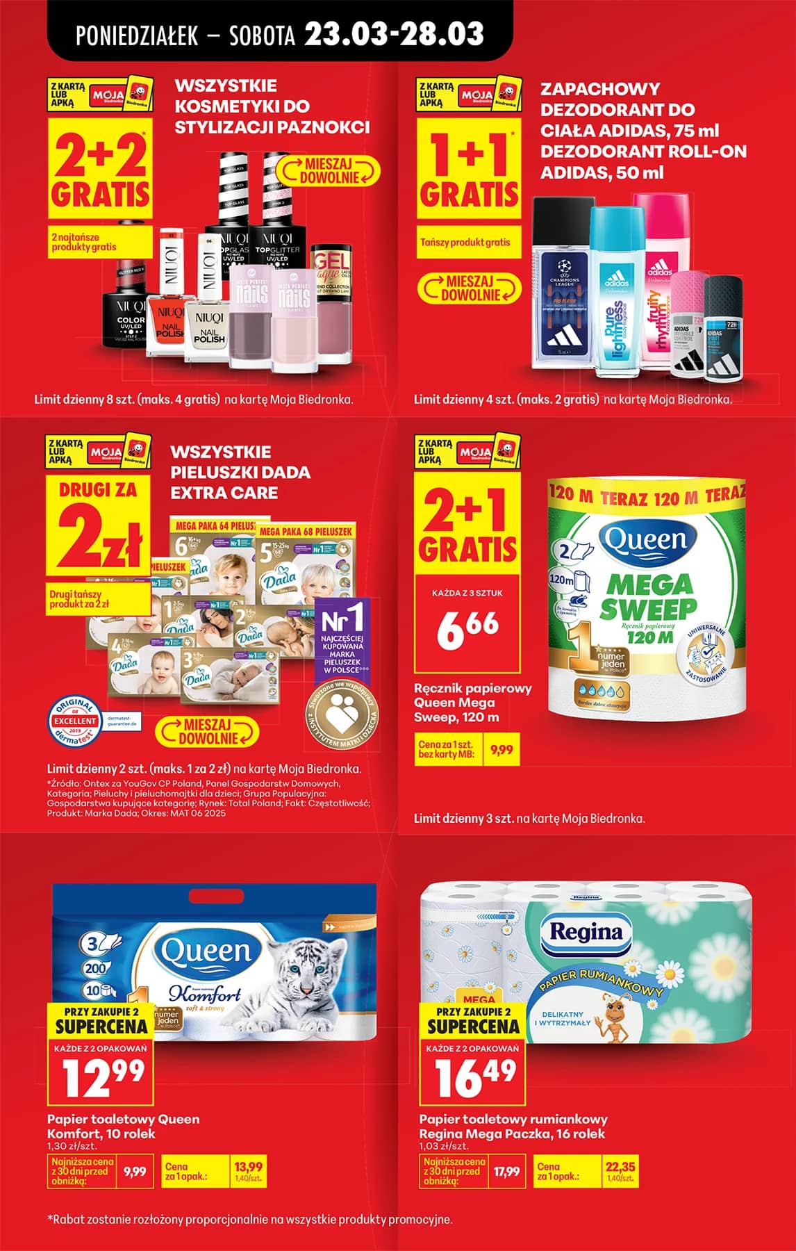 Biedronka - Codziennie niskie ceny P - oferta od 23.03 29 puslapis