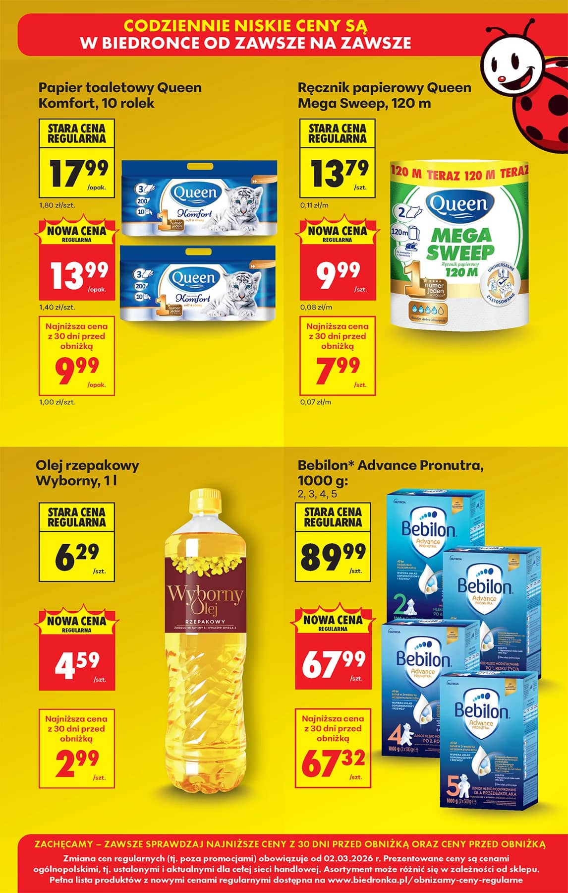Biedronka - Codziennie niskie ceny P - oferta od 23.03 93 puslapis